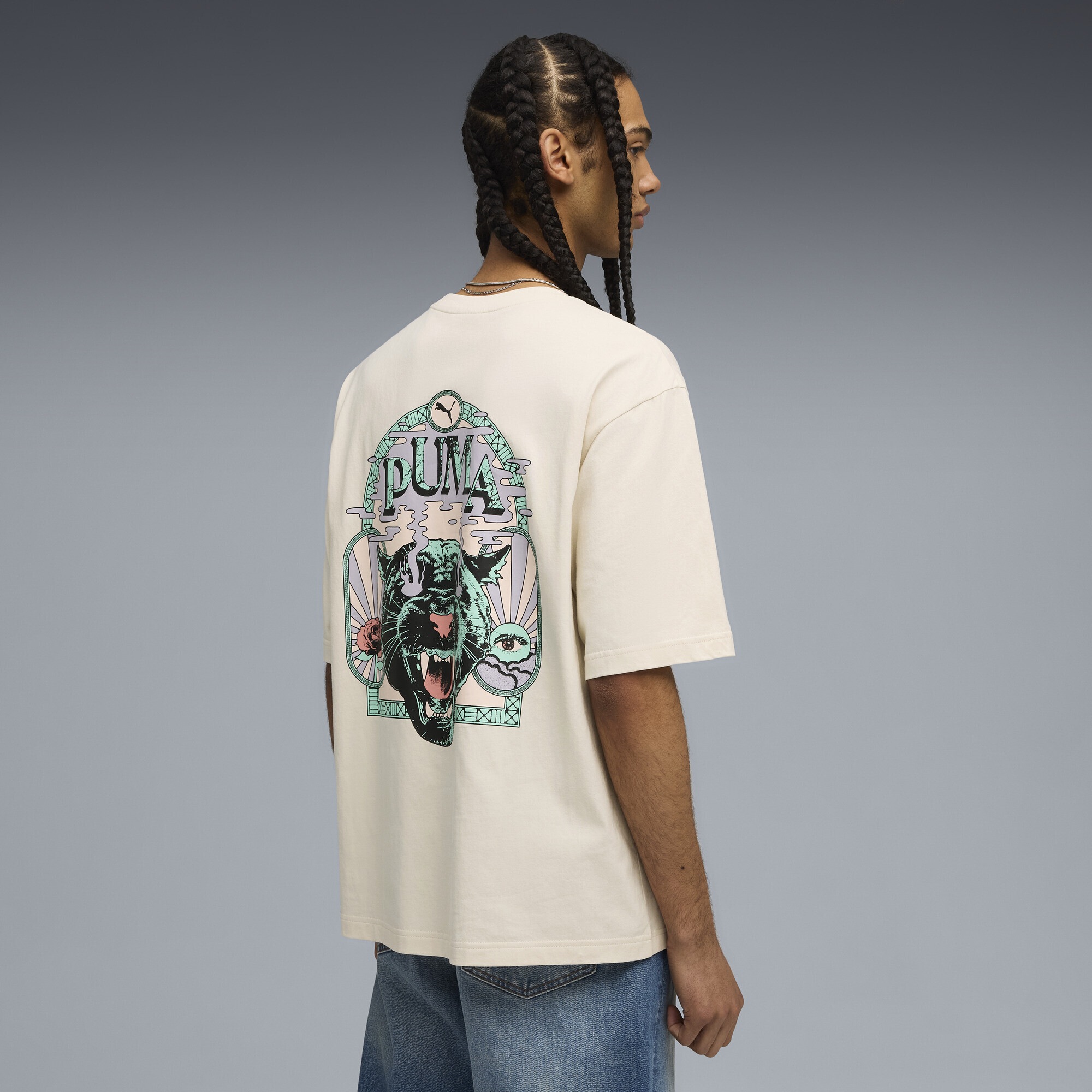 PUMA T-Shirt »Graphic PUMA Fest Boxy T-Shirt Herren«