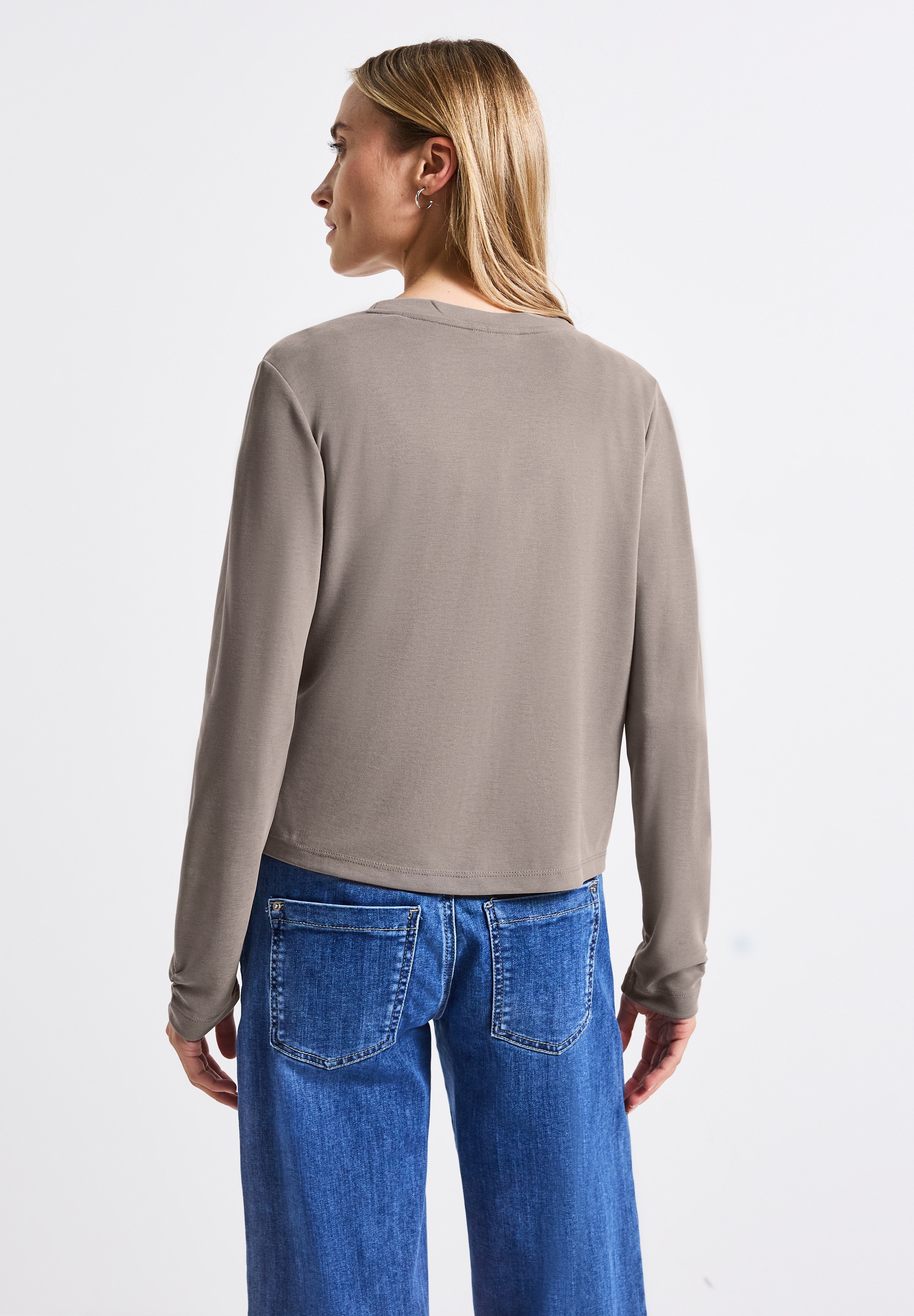 STREET ONE Strickjacke, mit V-Ausschnitt günstig online kaufen