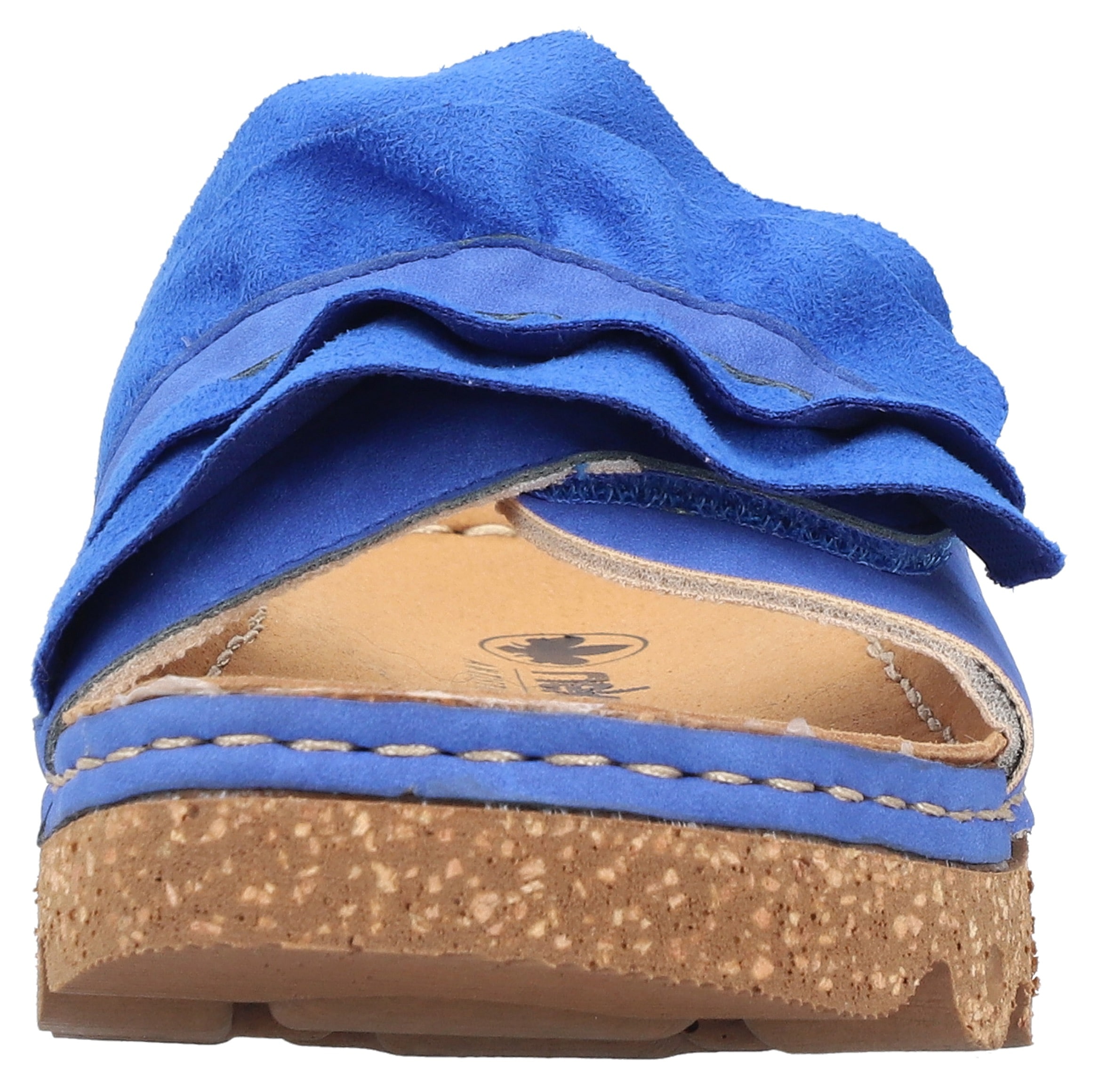 Rieker Pantolette, Sommerschuh, Strandschuh, Hausschuh mit modischer Plateausohle
