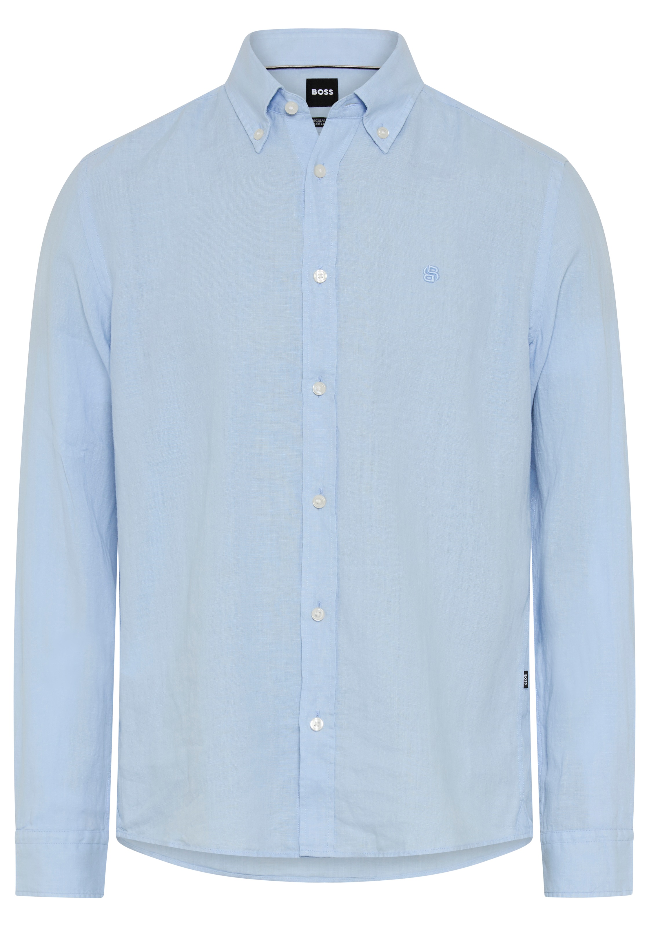 BOSS Leinenhemd »LIAM« 100% Leinen mit Button-Down-Kragen, regular fit