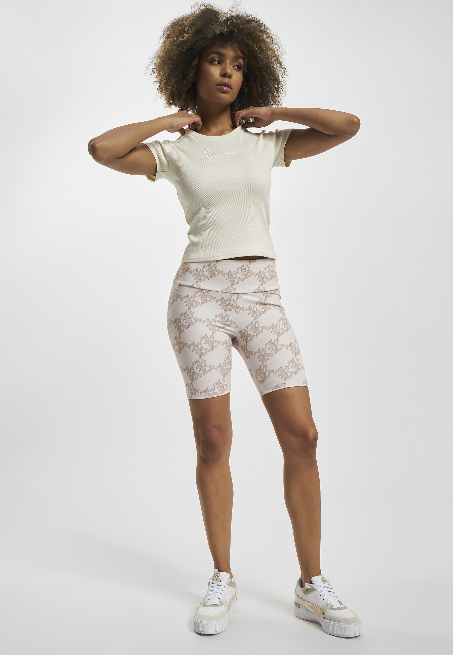 Karl Kani T-Shirt »Karl Kani Damen KW232-033-1 KK Small Signature Tight Rib Tee« 1 Stk.