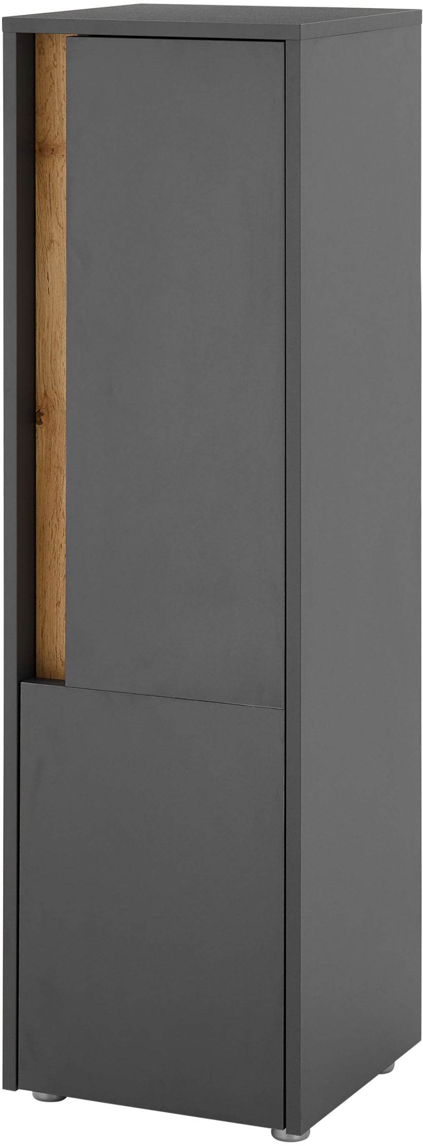 Home affaire Midischrank "CITY/GIRON, Badschrank mit Griffmulde, Hochschrank in zeitlosem Design" in den Farben Weiß und Anthrazit verfügbar, viel Stauraum