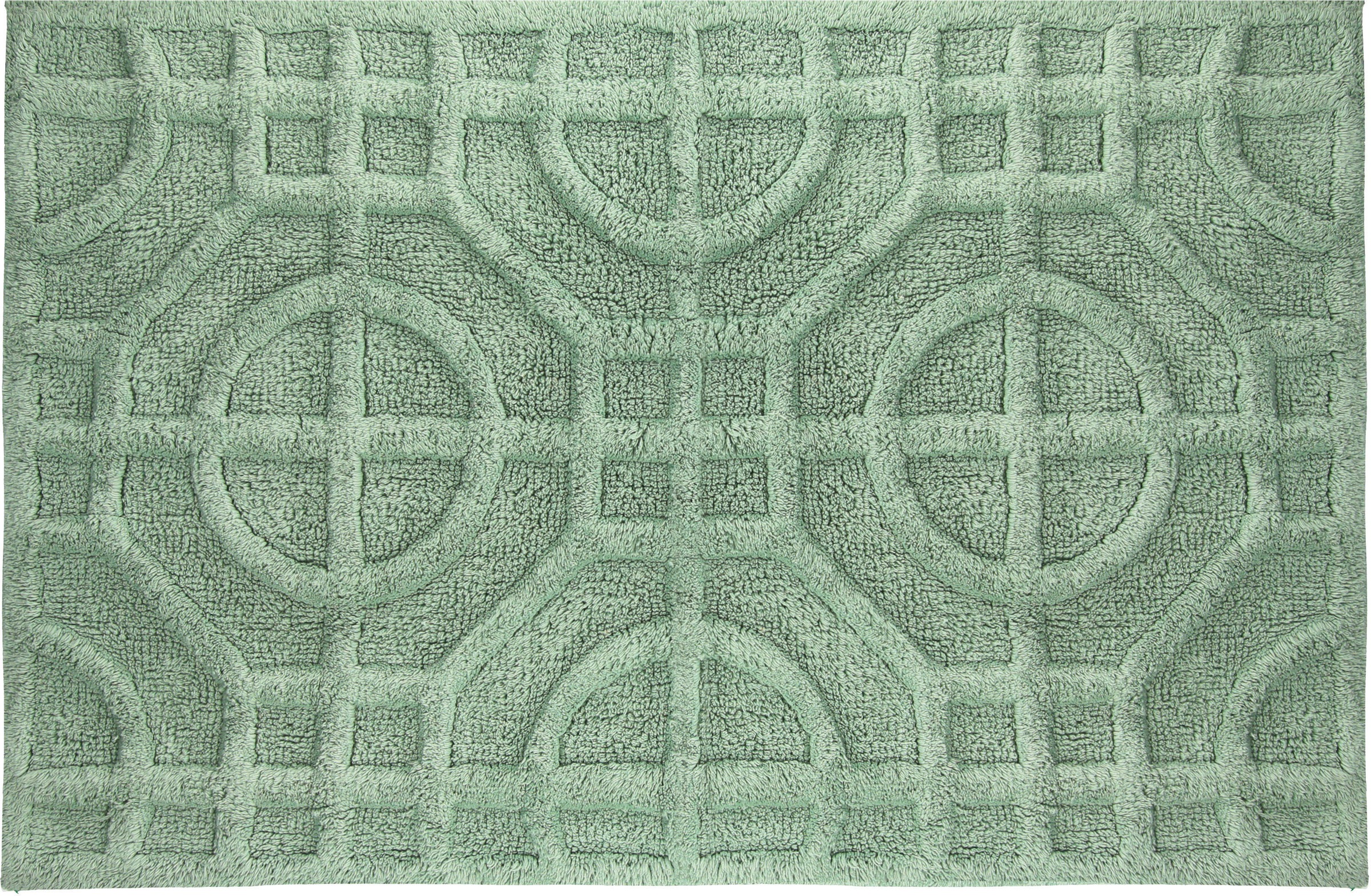 Kleine Wolke Badematte "Mosaic" Höhe 14 mm rutschhemmend beschichtet fußbod günstig online kaufen