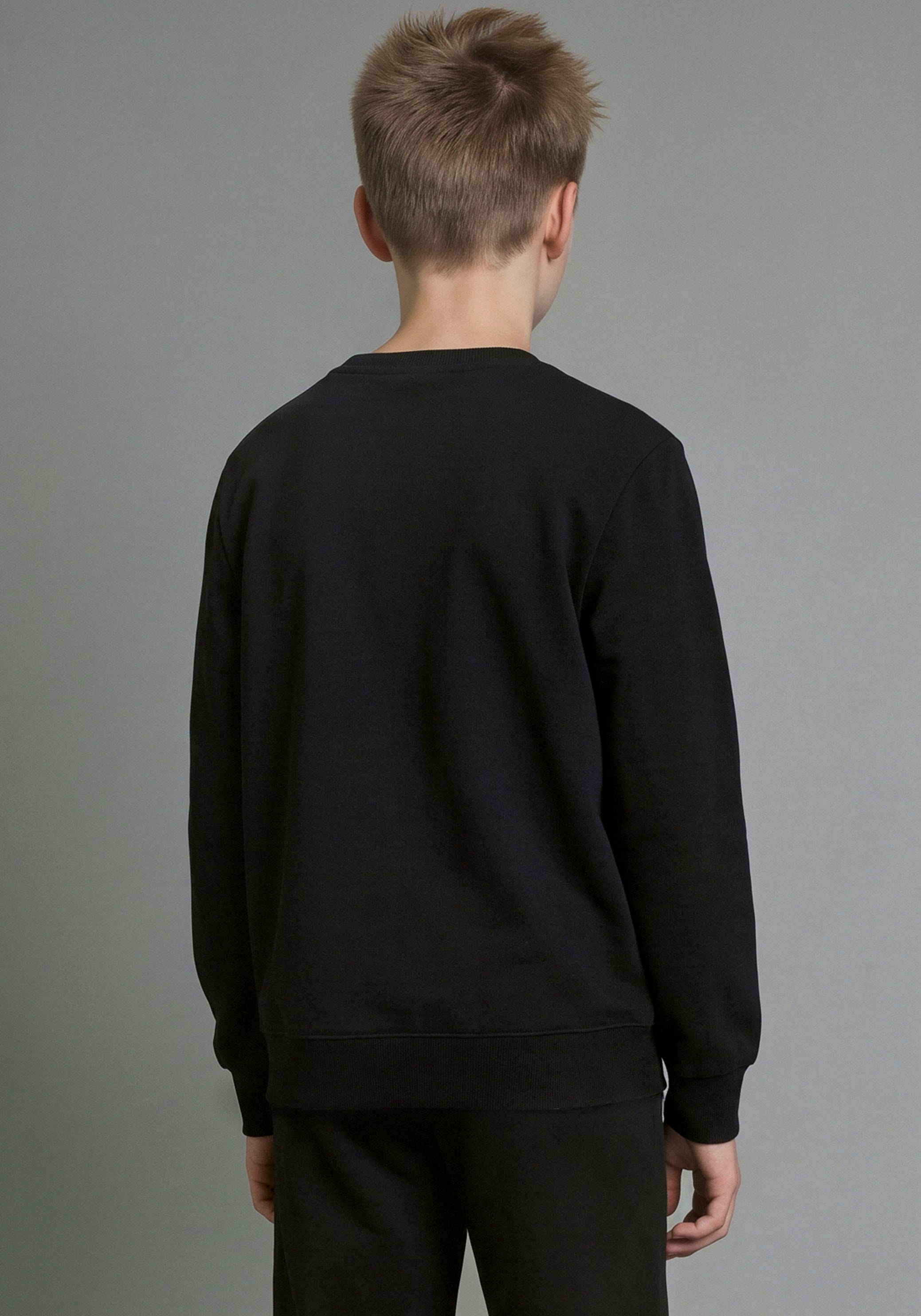 H.I.S Sweatshirt »2er Packung H.I.S Sweatshirts mit Logoprint«, 2er Packung, 2 Sweats mit Logo-Prints, mit Rundhalsausschnitt, Langarm, für Jungen
