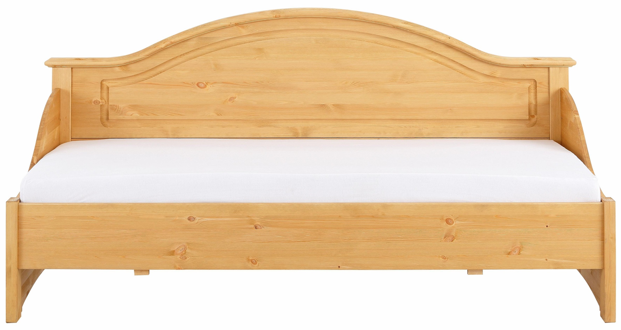 Daybett OTTO HOME "Konrad", beige (gelaugt, geölt), kein Härtegrad, Daybetten, stabile Konstruktion aus massiver Kiefer, mit Rollrost 3