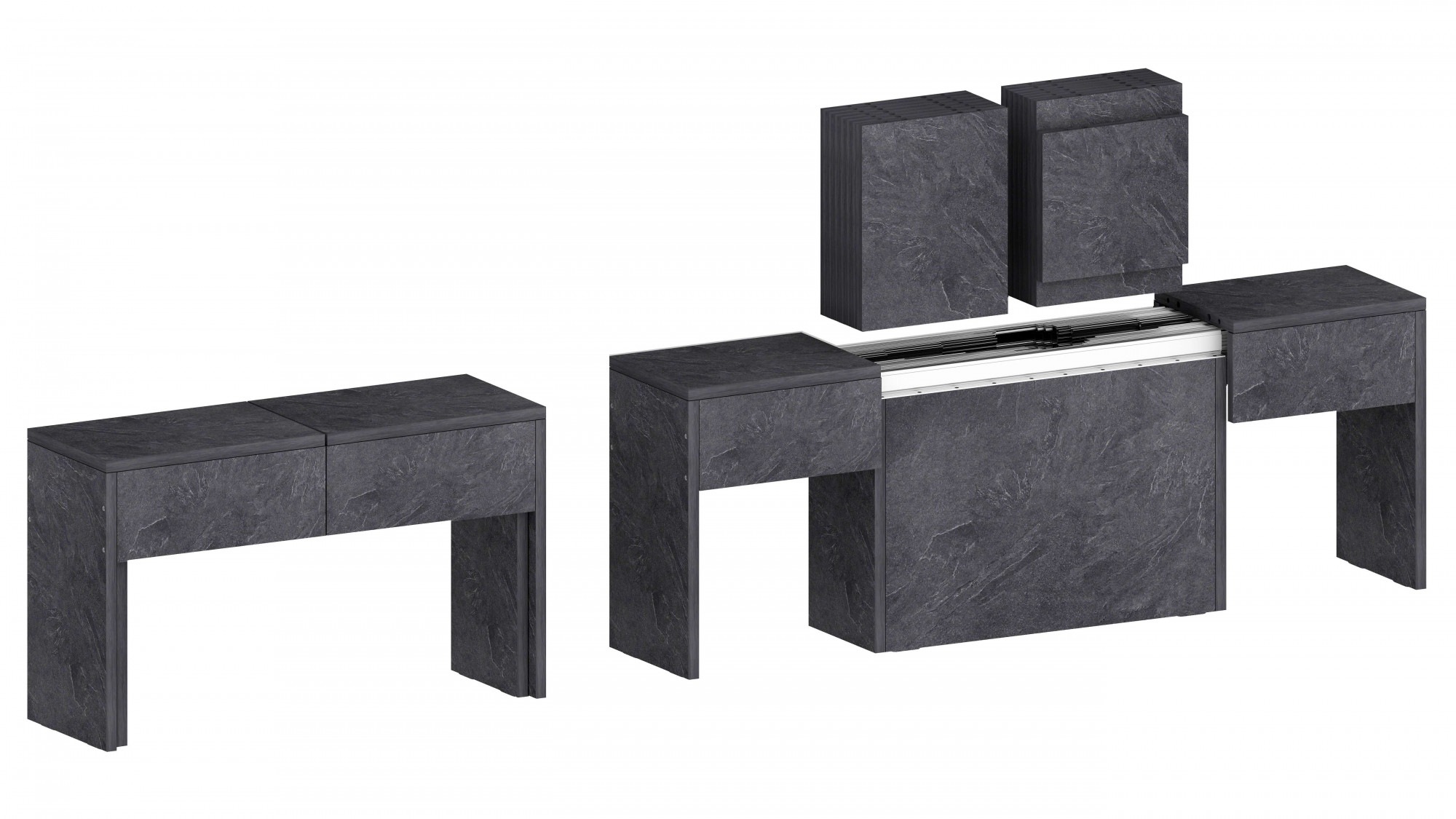 Home affaire Sitzgruppe "Praktika" Spar-Set, Set beinhaltet 2 Bänke, 2 Stk. günstig online kaufen