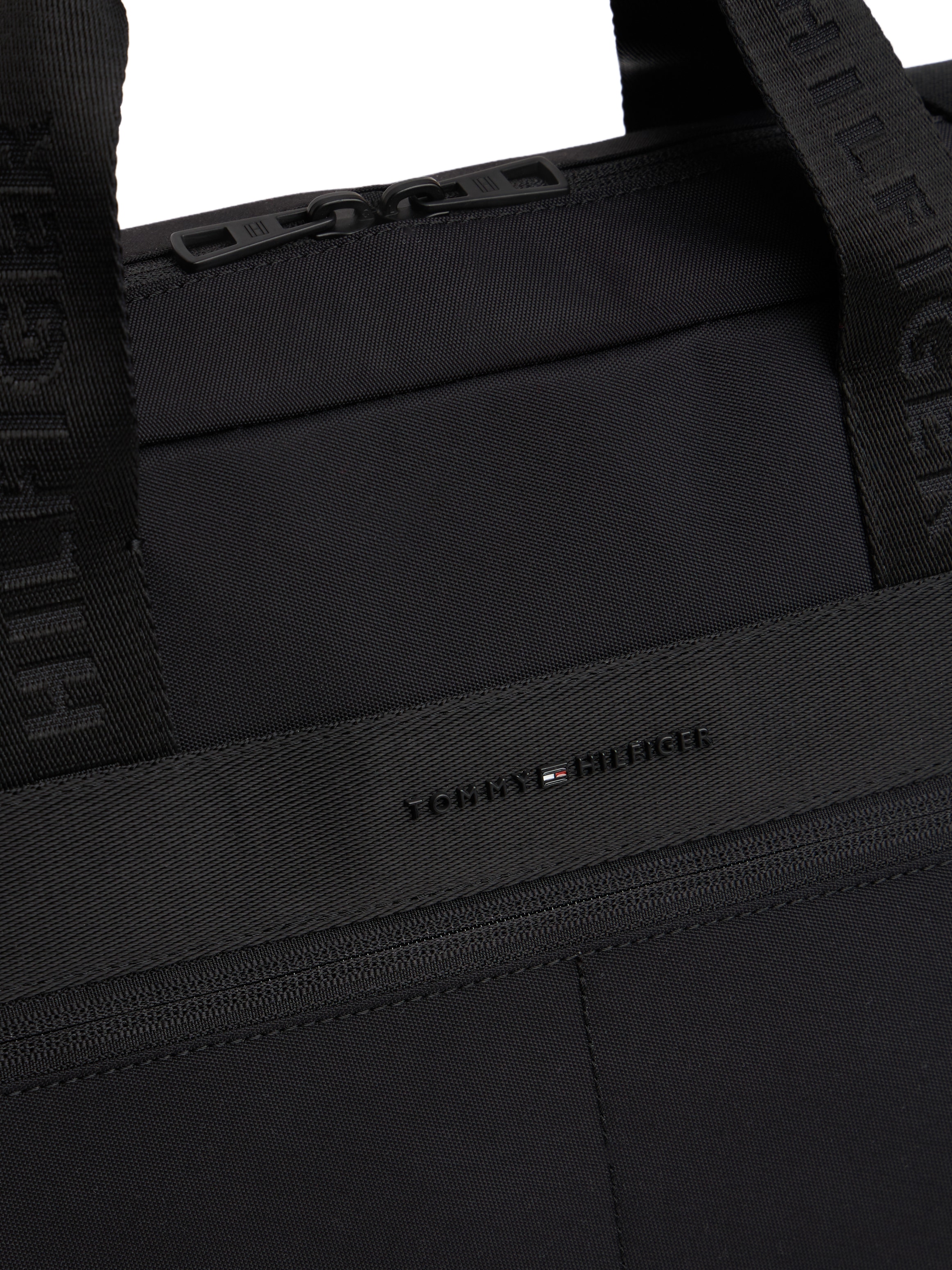 Tommy Hilfiger Laptoptasche »TH COMMUTER COMPUTER BAG«, Unisex-Computertasche, Tragetasche mit RV-Außentasche