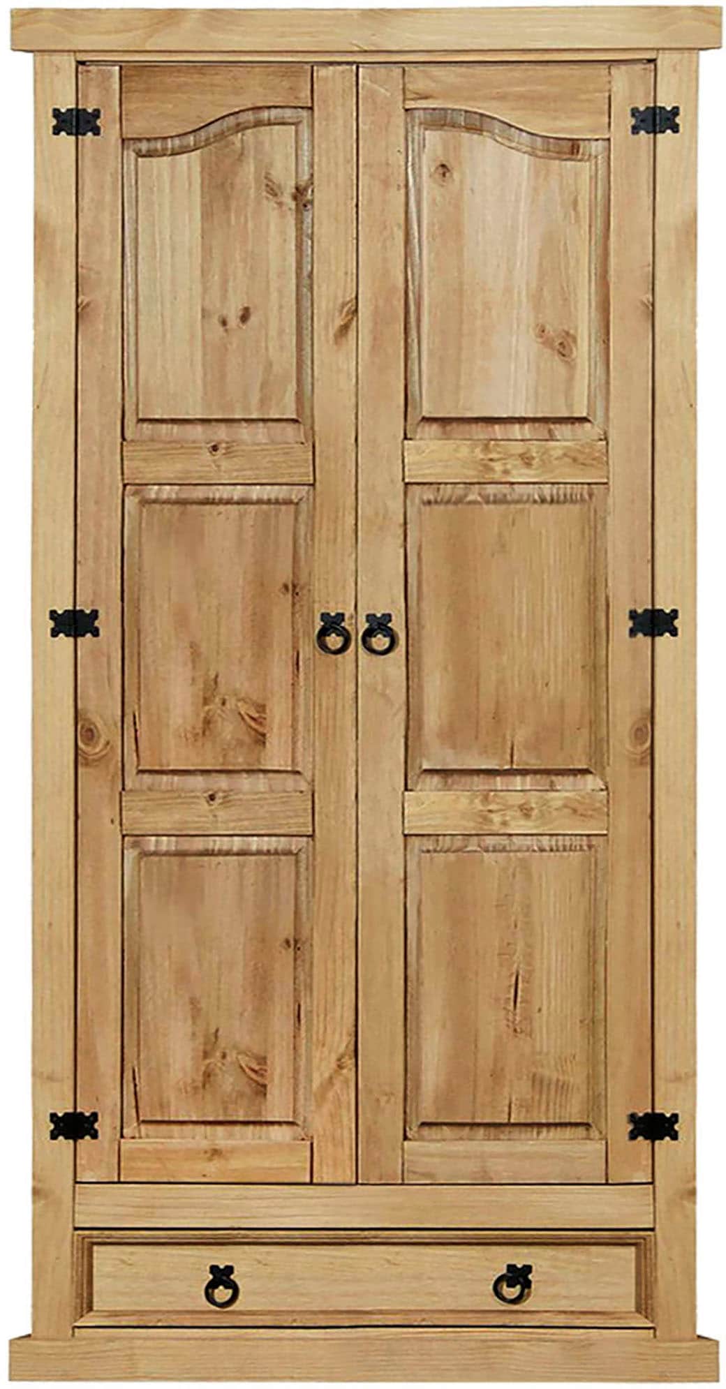 Home affaire Kleiderschrank, (1 St.), Holzoberfläche honigfarbend gewachst