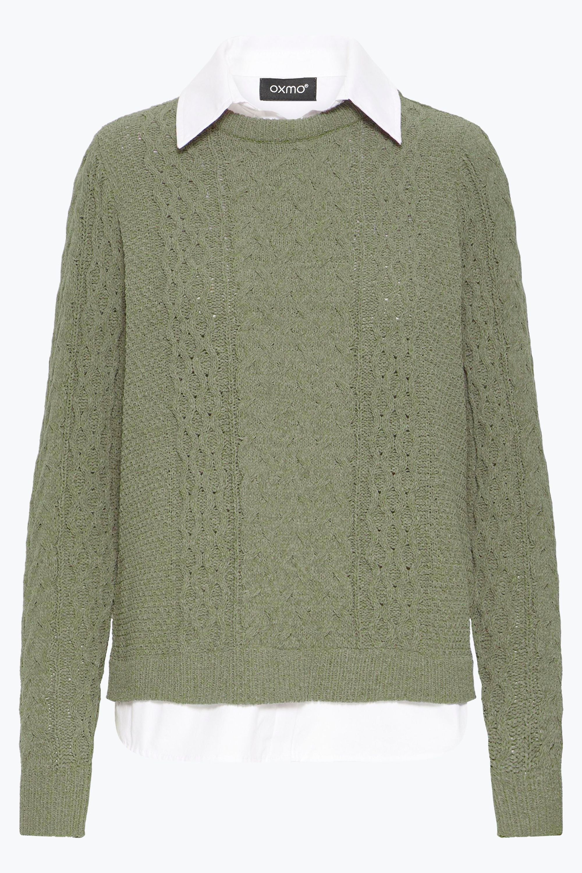 OXMO Strickfleece-Pullover "Strickpullover OXFSanvi"