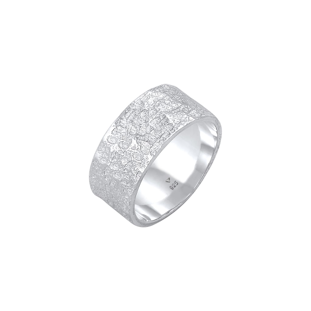 Kuzzoi Silberring »Herren Bandring Organic Struktur 925 Silber«