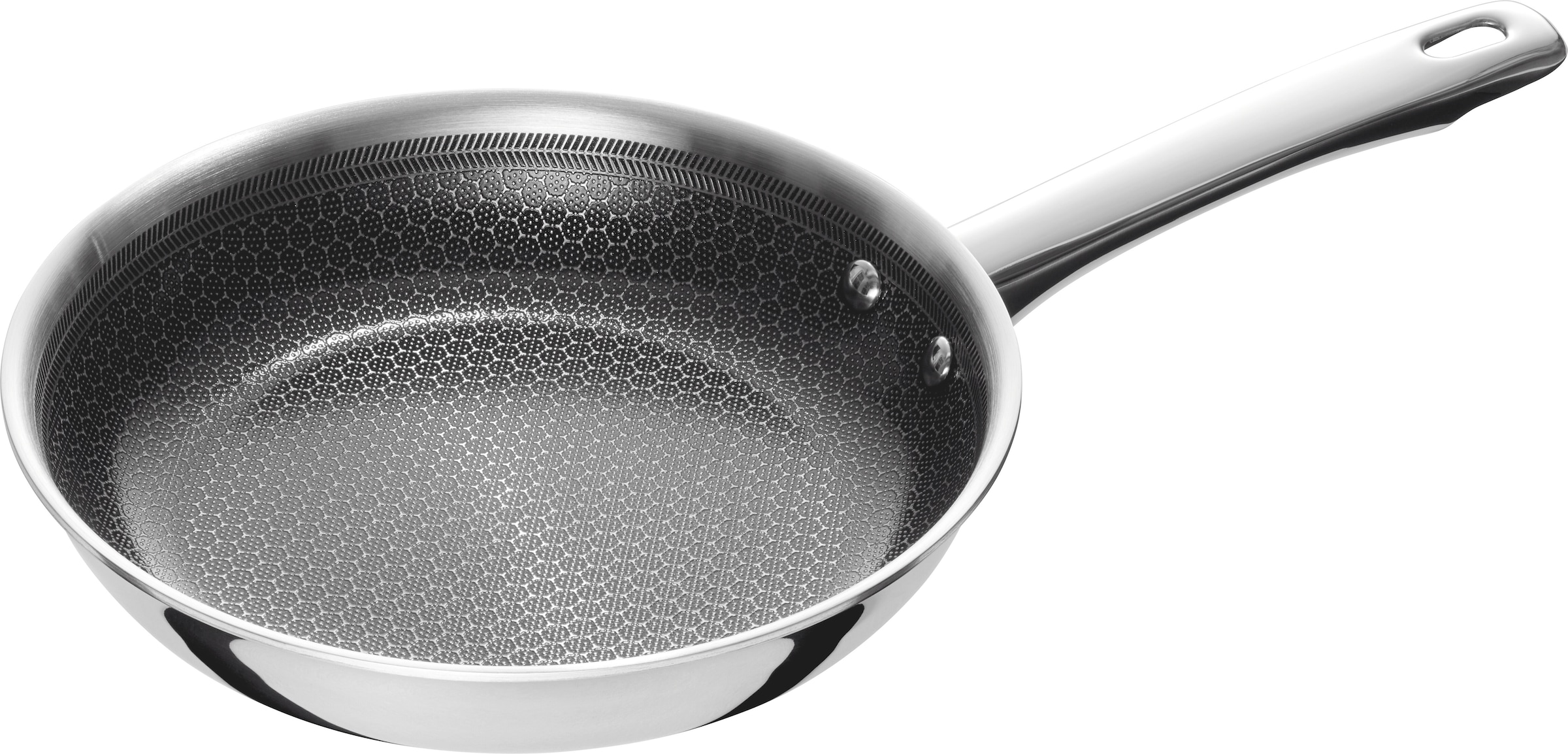 HENCKELS by ZWILLING Bratpfanne »Valley« Edelstahl 1 tlg. Keramikbeschichtung, Soft-Touch-Griffe, fettarmes Braten, Edelstahl