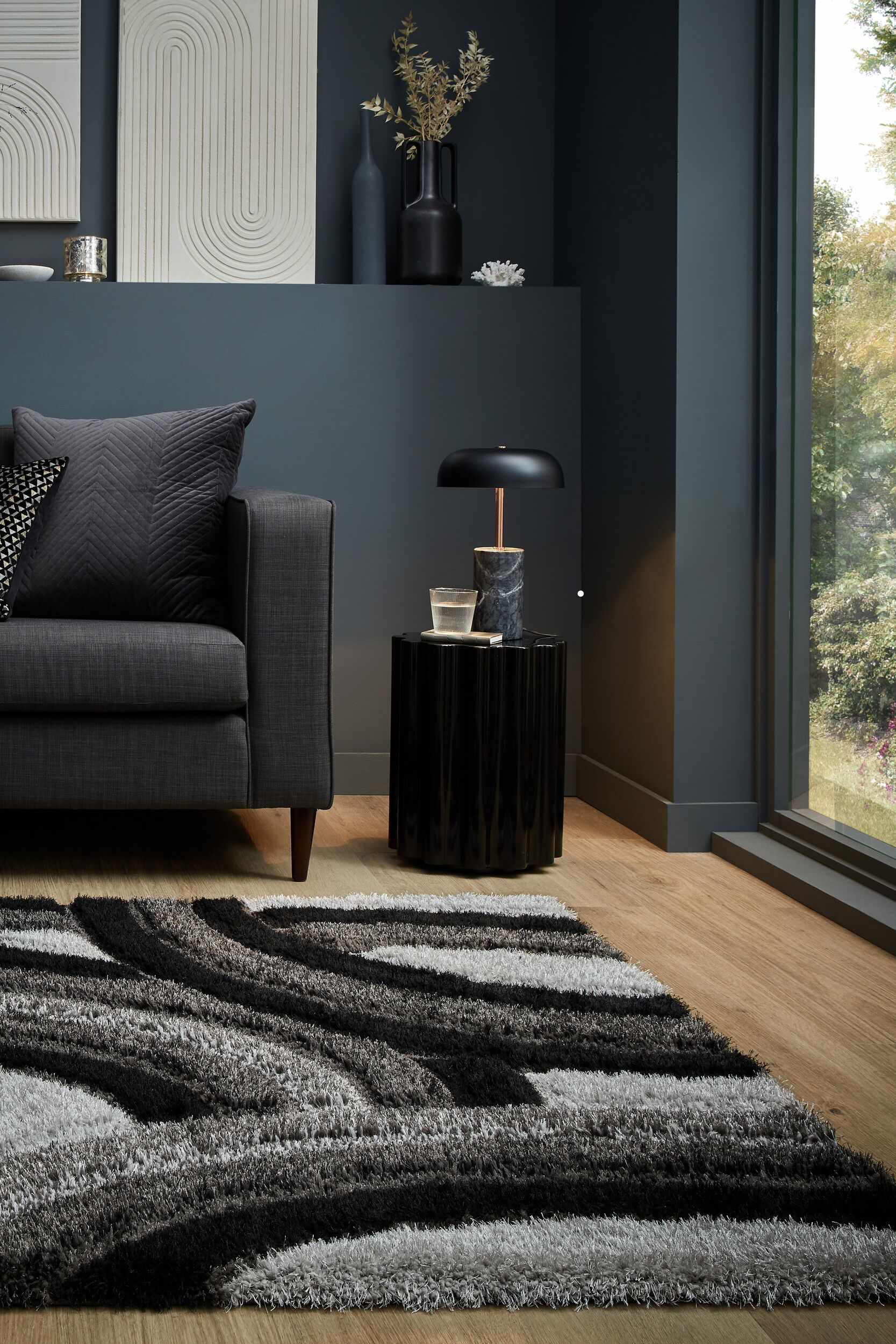 FLAIR RUGS Hochflor-Teppich "Velvet Shaggy" rechteckig 25 mm Höhe Shaggy Teppich
