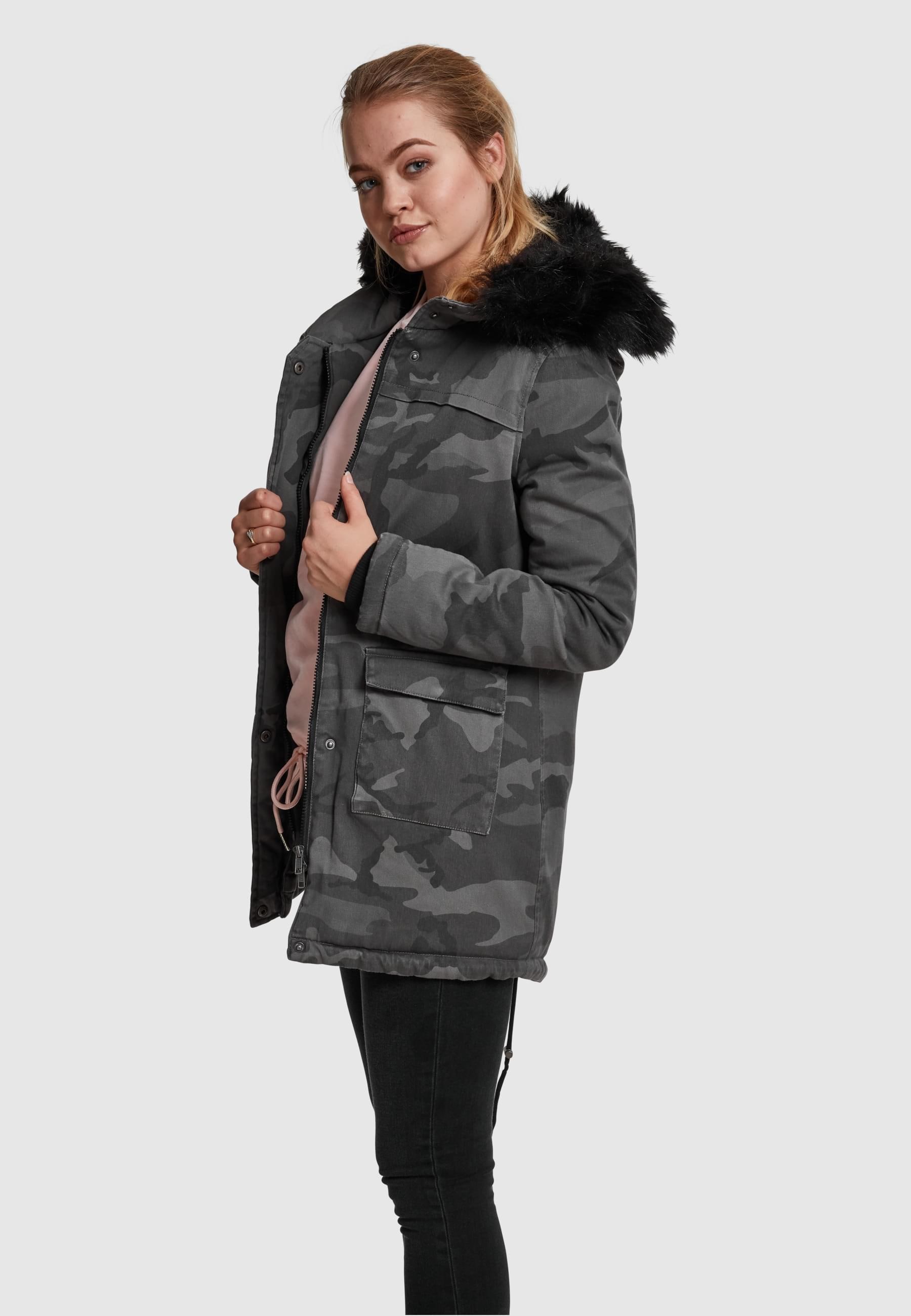 URBAN CLASSICS Parka »Urban Classics Damen Ladies Overdyed Camo Parka«, (1 St.), mit Kapuze