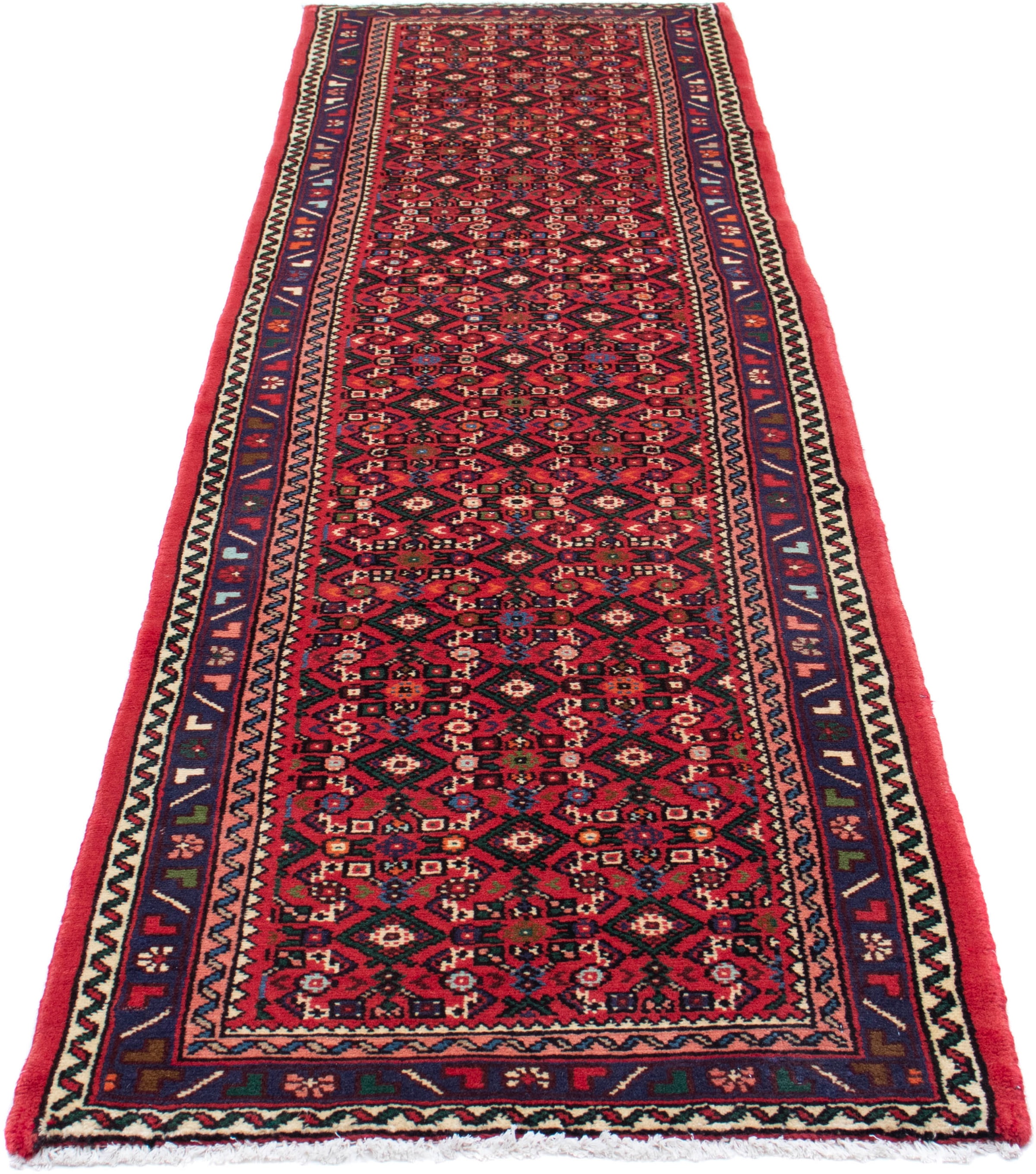 morgenland Orientteppich "Perser - Nomadic - 285 x 78 cm - rot", rechteckig, 10 mm Höhe, Wohnzimmer, Handgeknüpft, Einze