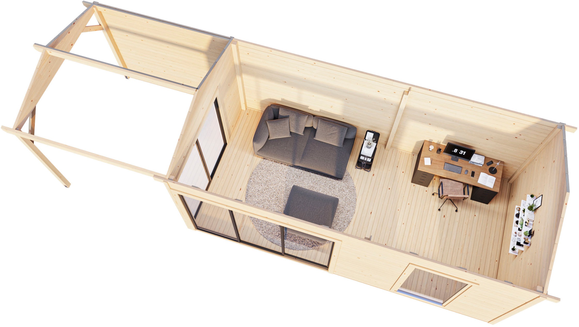 Palmako Gartenhaus »Amanda Slide« verschiedene Farben