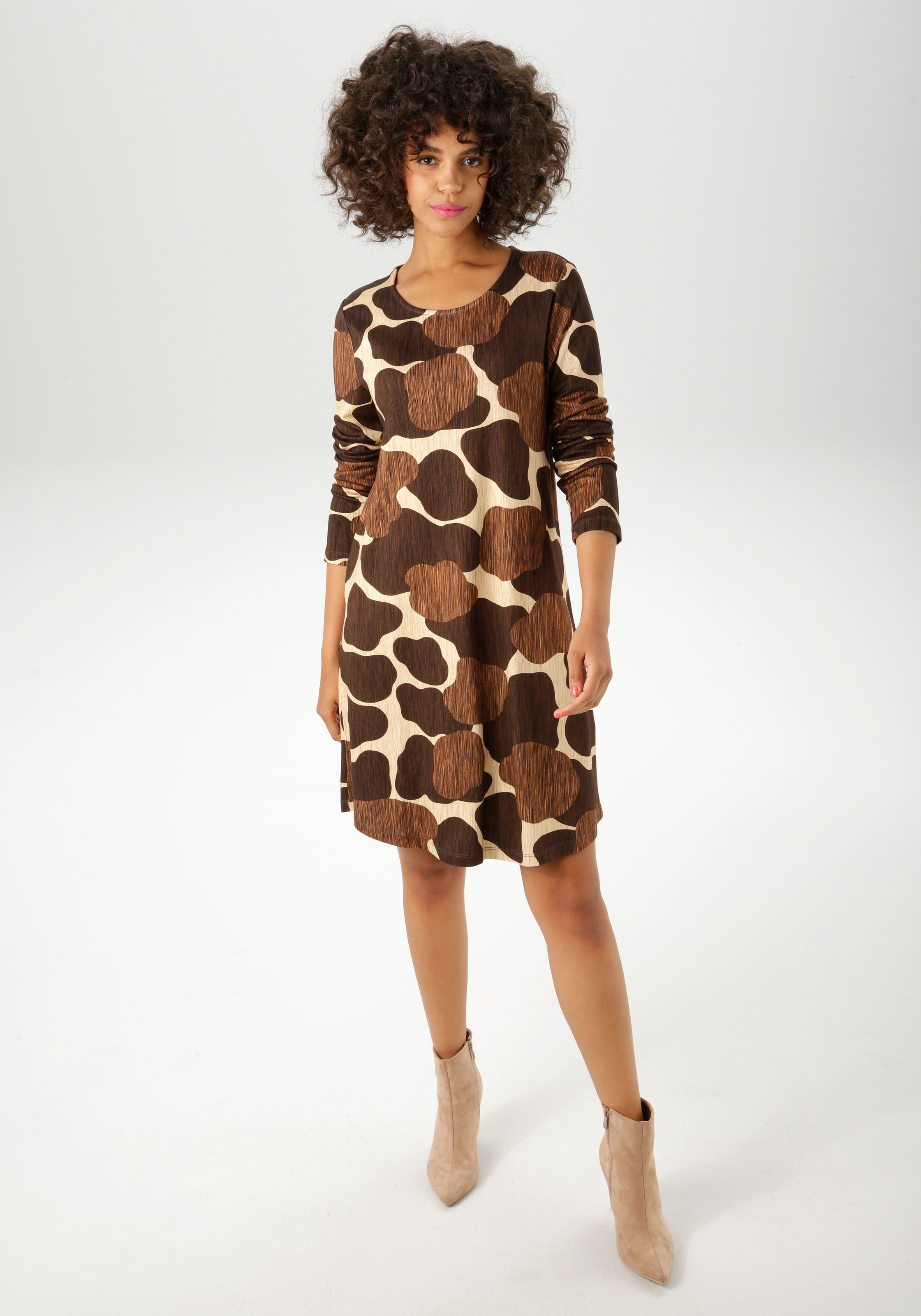 Aniston CASUAL Jerseykleid in leichter A-Linien-Form günstig online kaufen