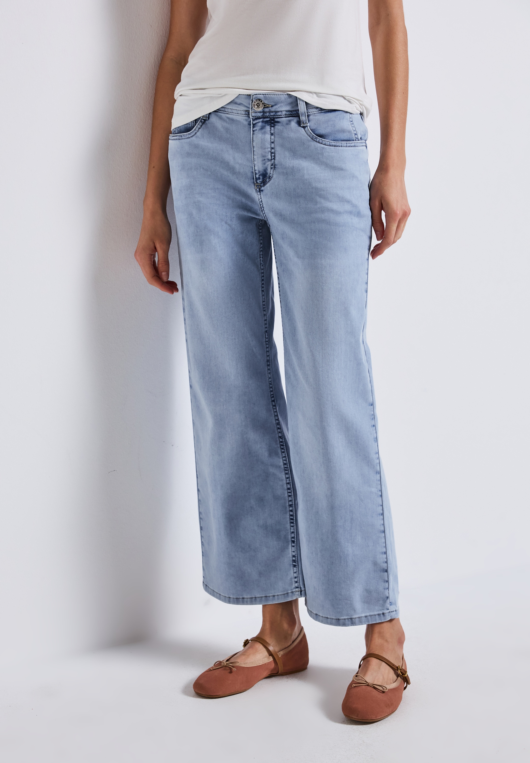 STREET ONE Weite Jeans, im 5-Pocket-Style und mit Stretch günstig online kaufen