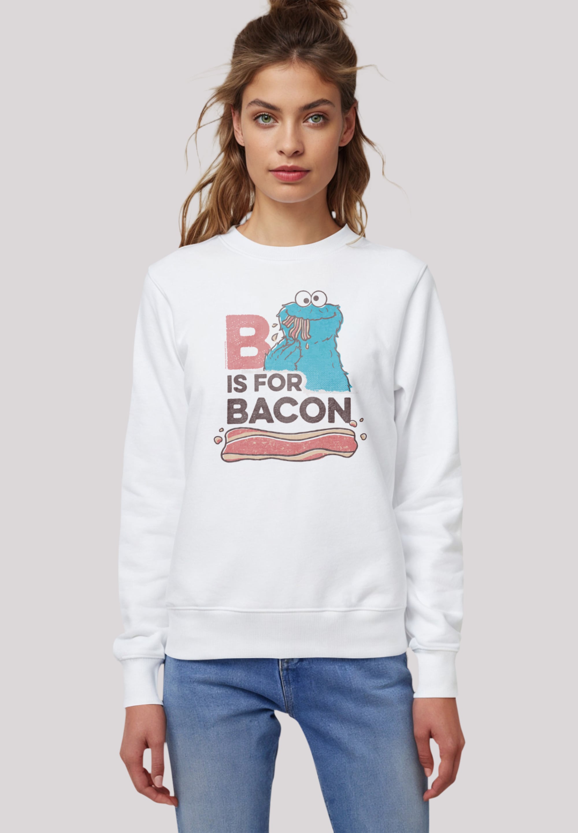 F4NT4STIC Sweatshirt "Sesamstraße Cookie Monster Bacon", Premium Qualität günstig online kaufen