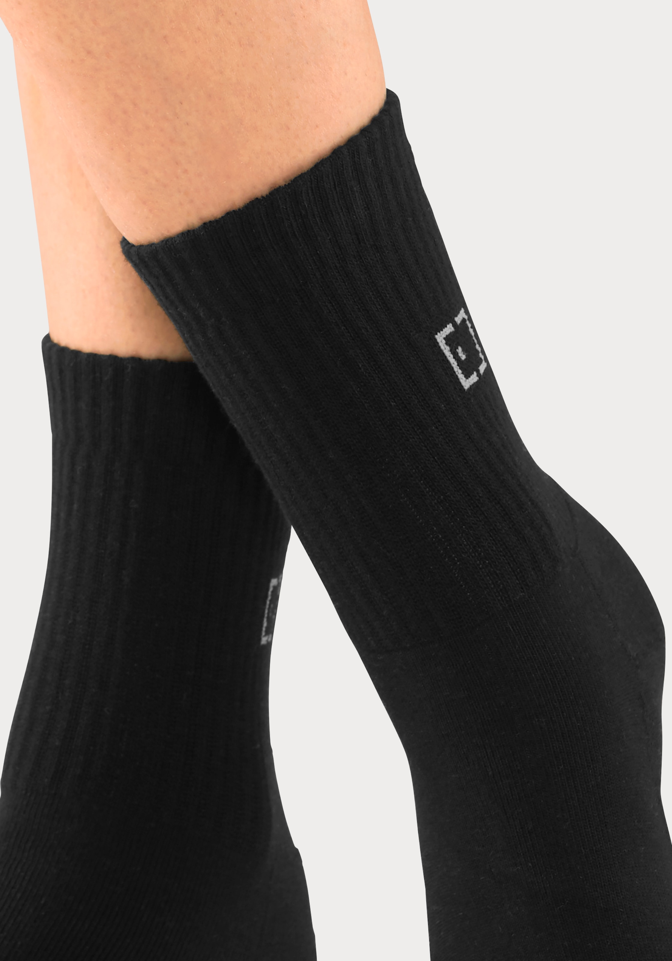 Elbsand Socken, (Packung, 3 Paar), mit Frottee und eingestricktem Markenlogo