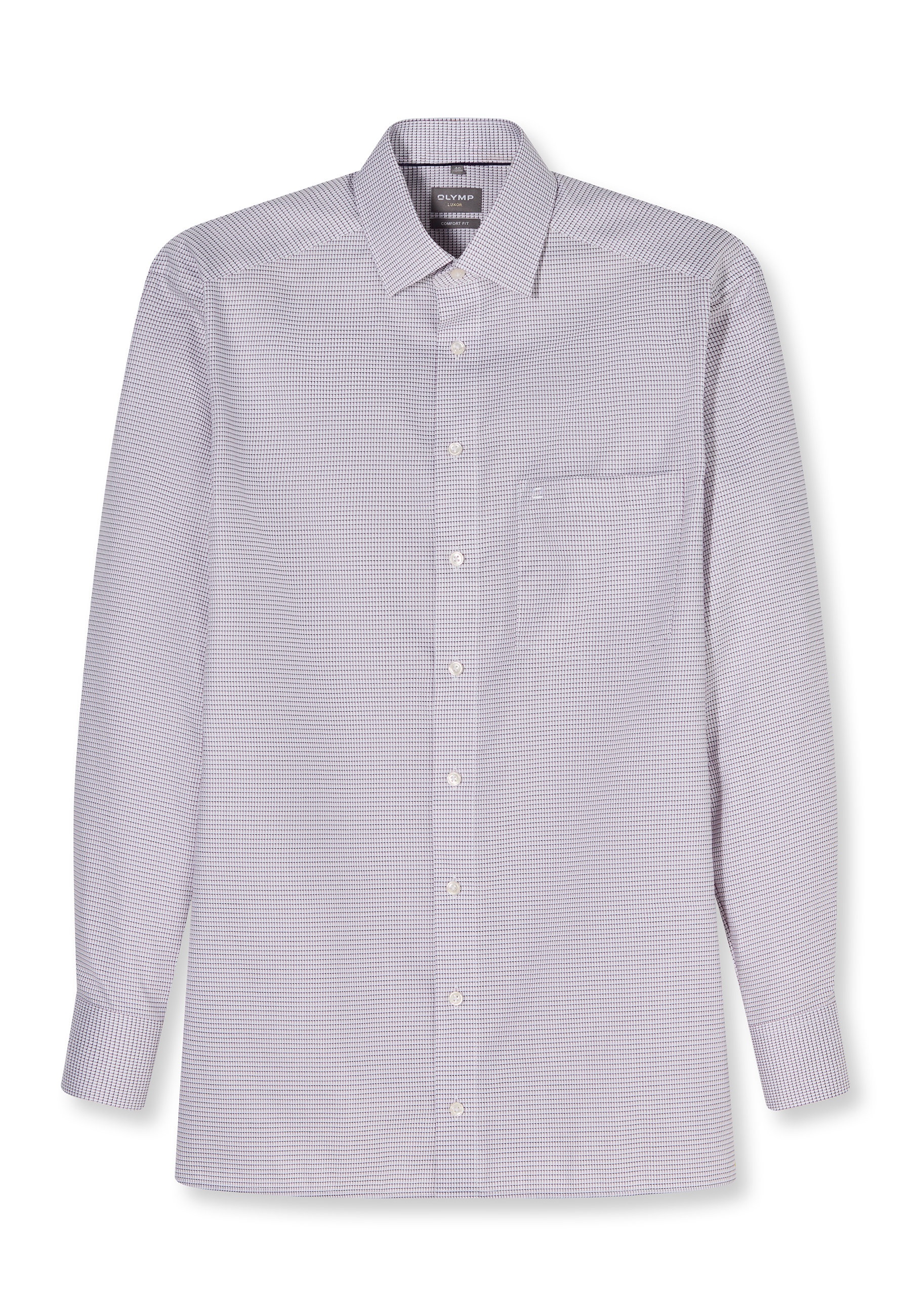 OLYMP Luxor Businesshemd Mauve 45 10