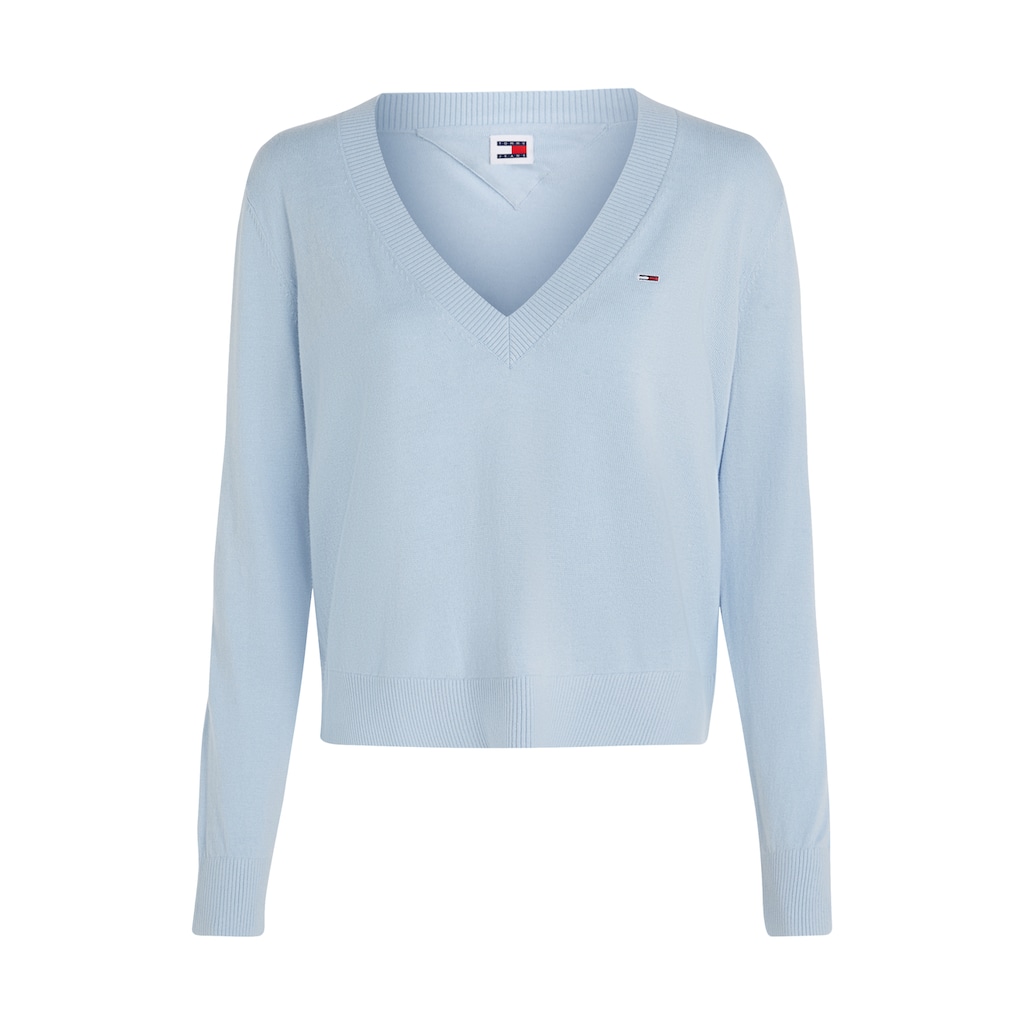 Tommy Jeans Curve V-Ausschnitt-Pullover »TJW ESSENTIAL VNECK SWEATER EXT«