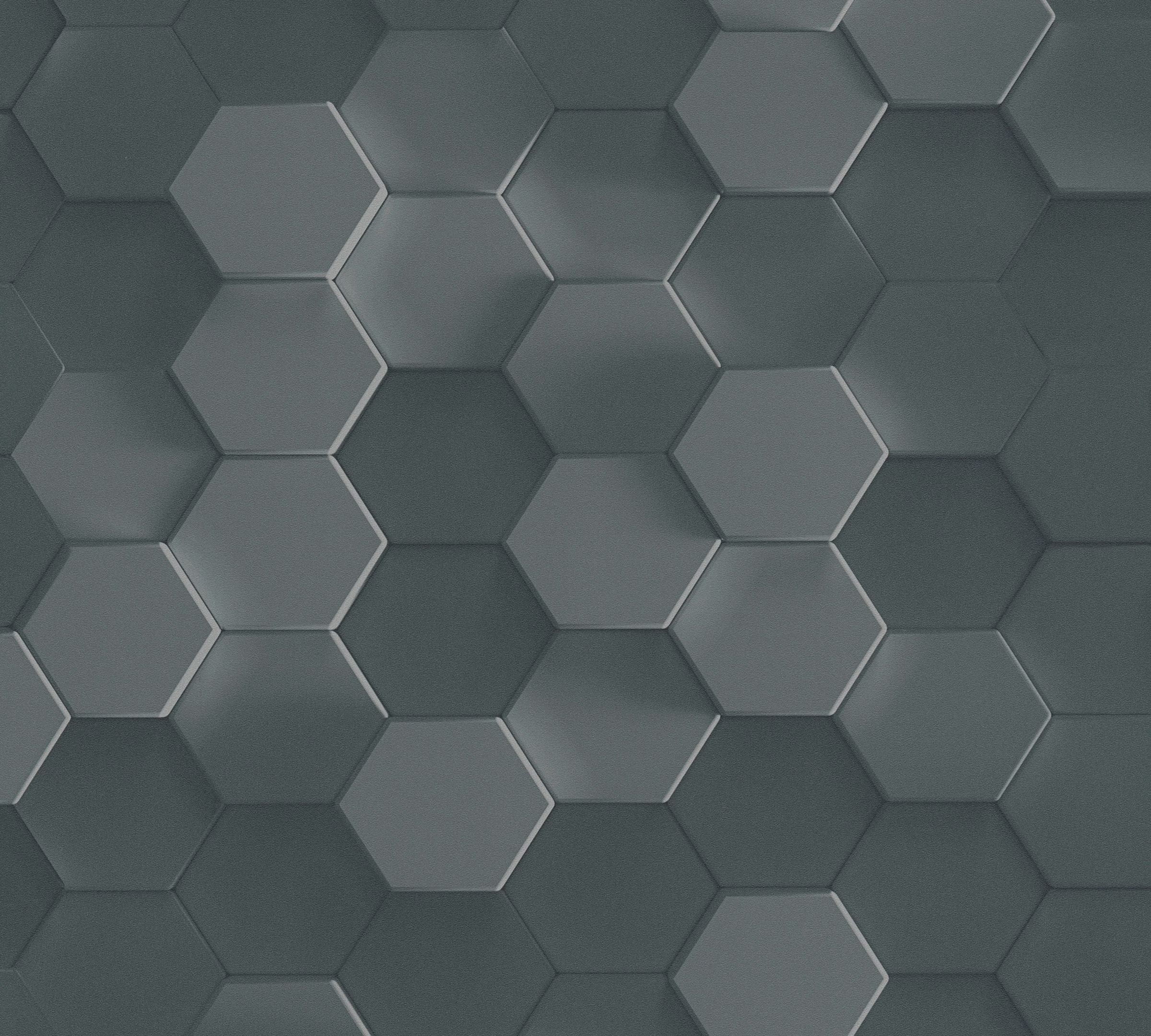 A.S. Création Vliestapete »PintWalls 3D Wabenmuster Hexagon«, matt-gemustert-neutral, 3D Tapete Grafiktapete Tapete Wabenmuster Tapeten Wohnzimmer modern