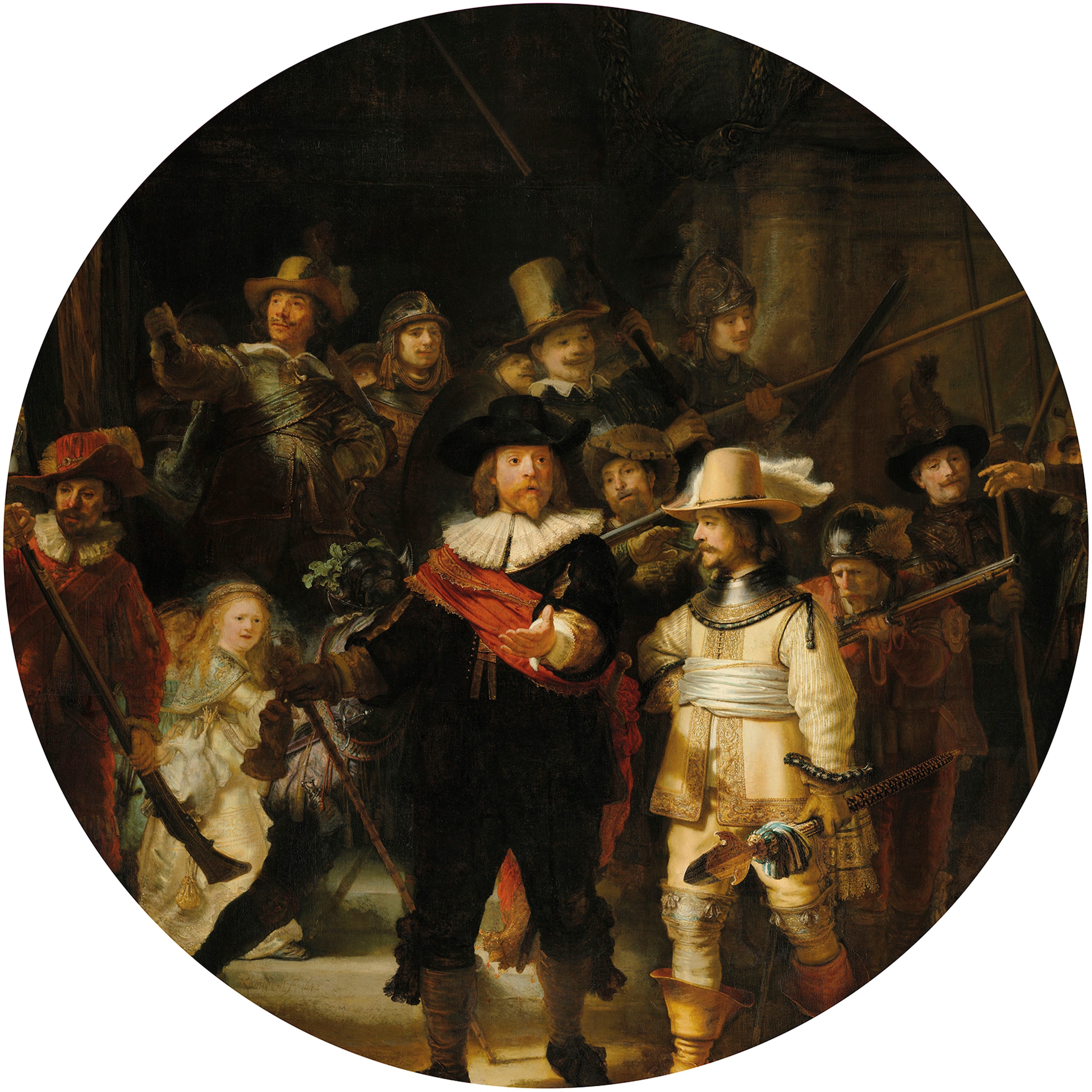 Wandtattoo »Die Nachtwache Rembrandt«, (1 St.)