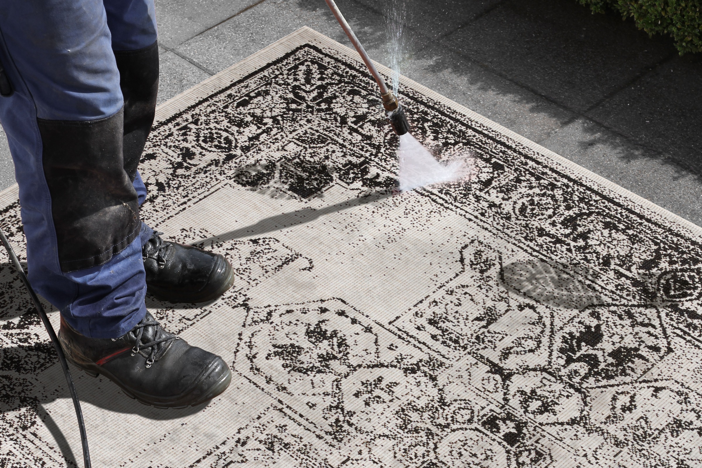 NORTHRUGS Teppich »Borbon Wendeteppich«, rechteckig, 5 mm Höhe, In-& Outdoor, Wetterfest, Balkon, Garten, Wohnzimmer, Wasserfest