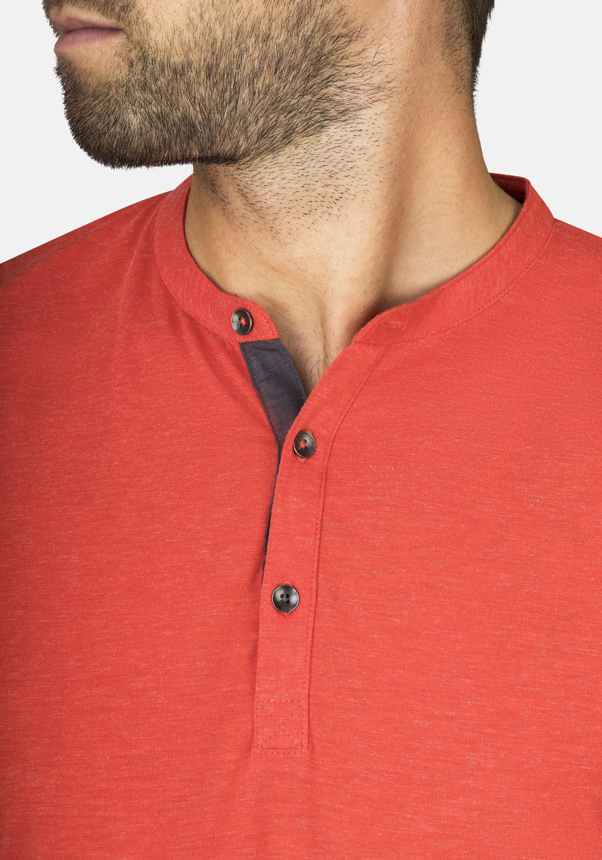 HERO by John Medoox Businessshirt »Workwear Longsleeve Henley-Shirt«, Longsleeve Henley-Shirt Funktionsqualitätfür Herren