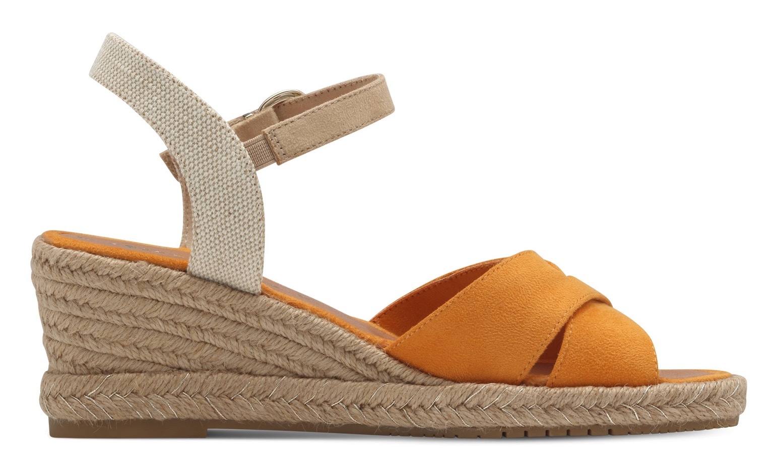 Tamaris Keilsandalette, Riemchensandale, Sommerschuh mit modischer Kreuzbandage