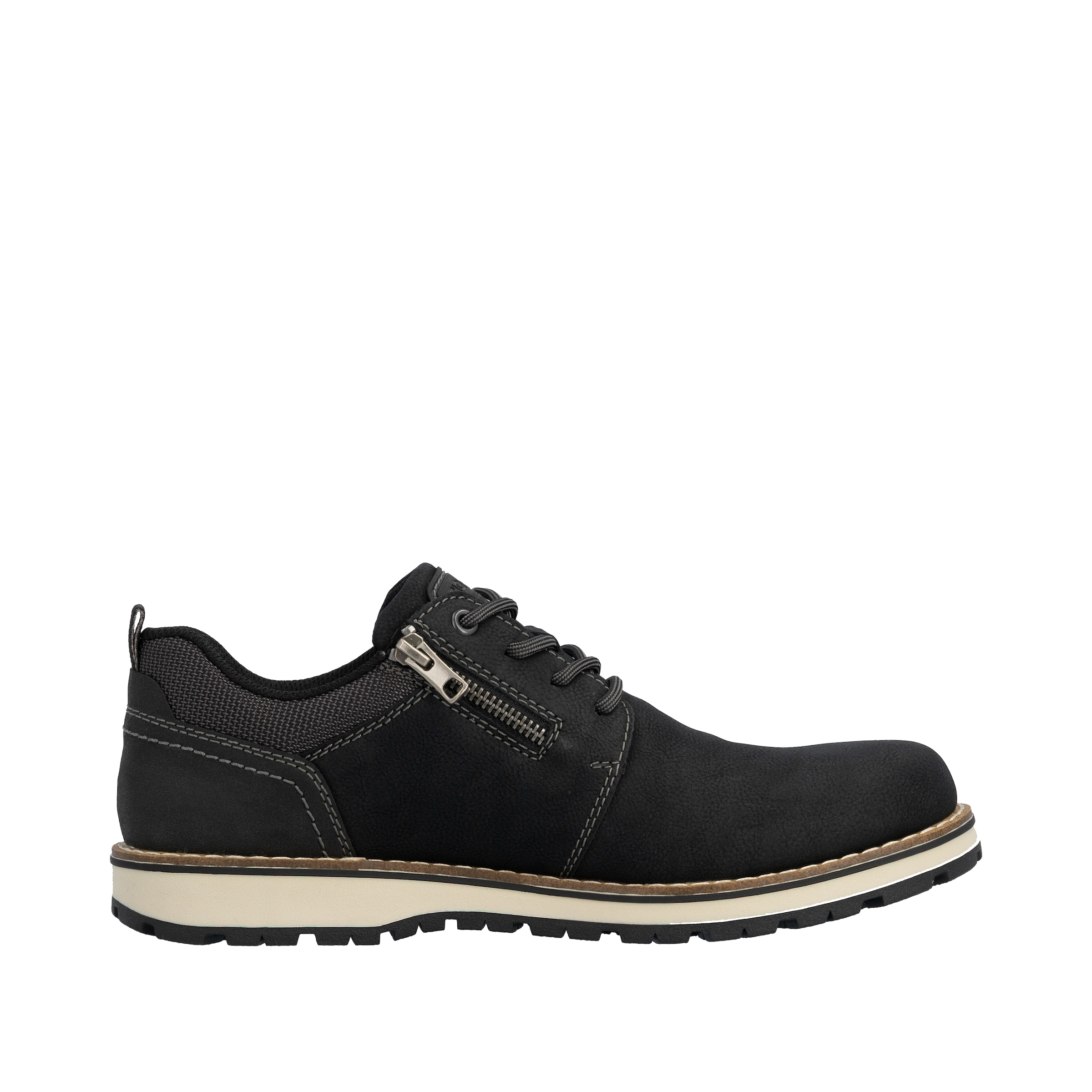 Rieker Schnürschuh, Business Schnürer, Halbschuh, Casual Sneaker mit Innenreißverschluss