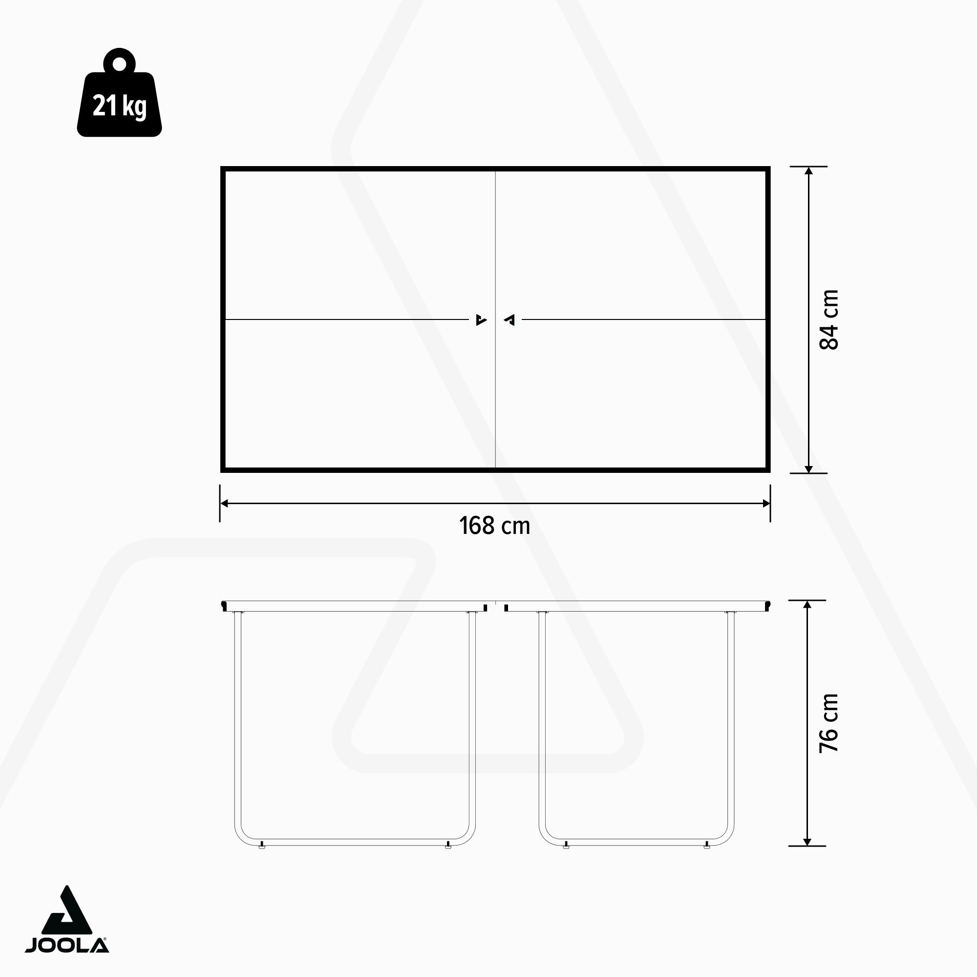 Joola Tischtennisplatte »JOOLA Tischtennisplatte Midsize dark-grey«