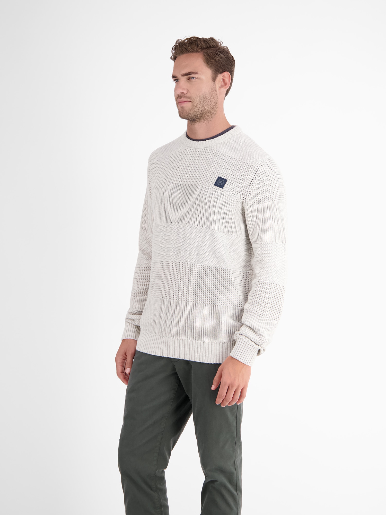 LERROS Strickpullover »LERROS Herren Pullover in Strukturstrickqualität«
