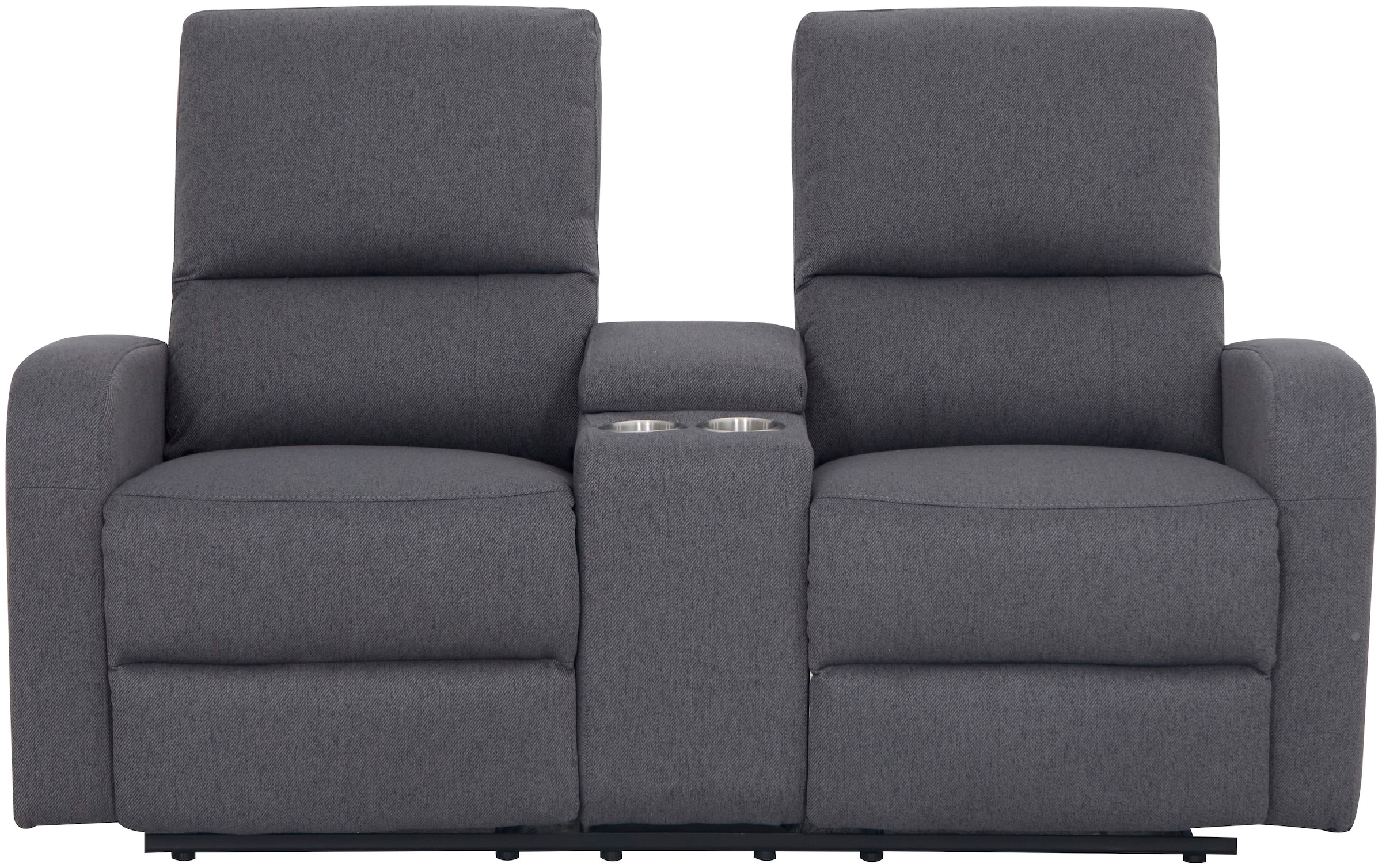 Home affaire 2-Sitzer »TOURNAY, 2er-Kinosofa, Liegesofa, TV-Sessel, Multimedia-Sofa«, mit manueller Relaxfunktion, Getränkehalter, Staufach