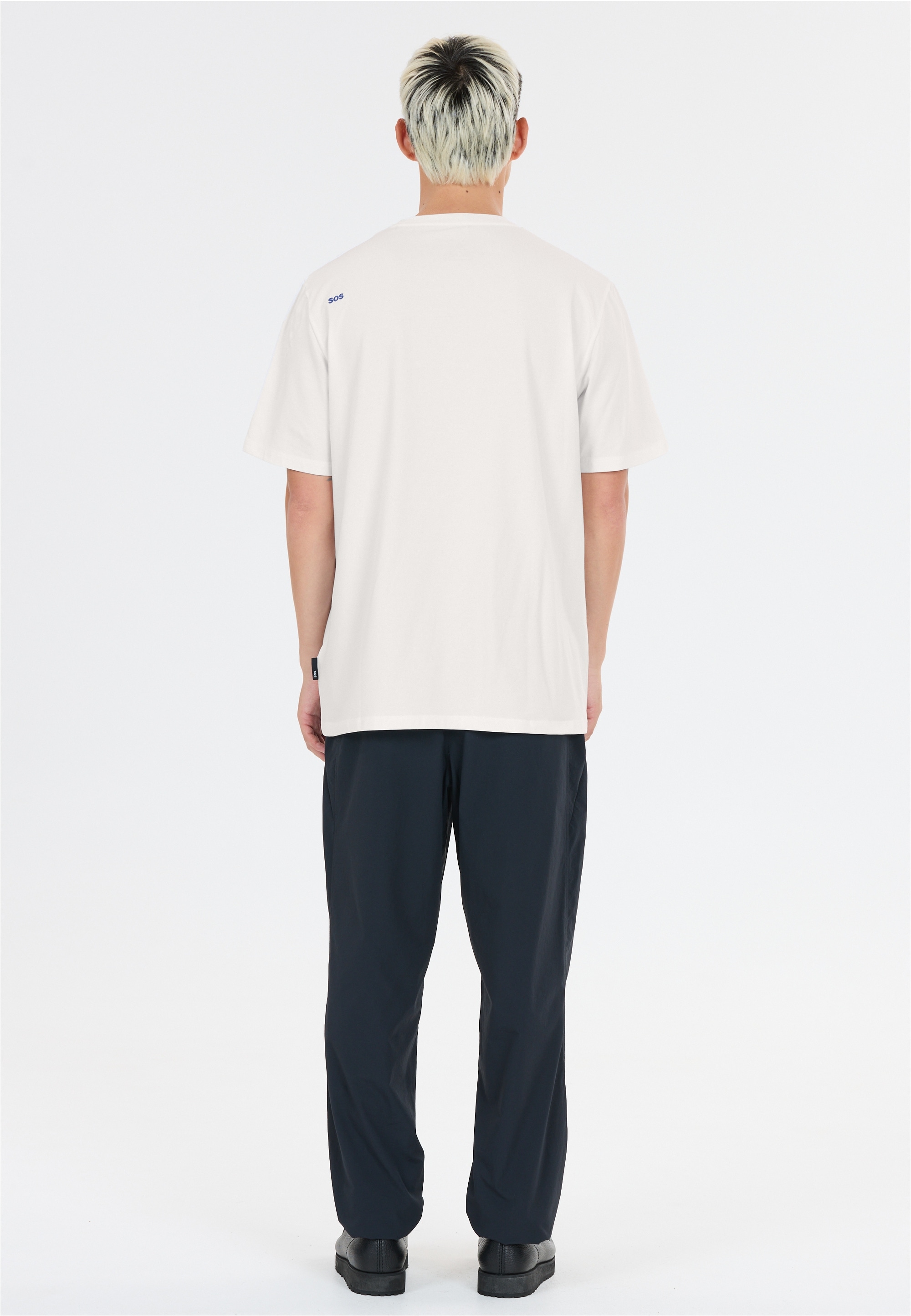 SOS Funktionsshirt »Kvitfjell« mit biologischer Baumwolle und subtilem SOS-Print
