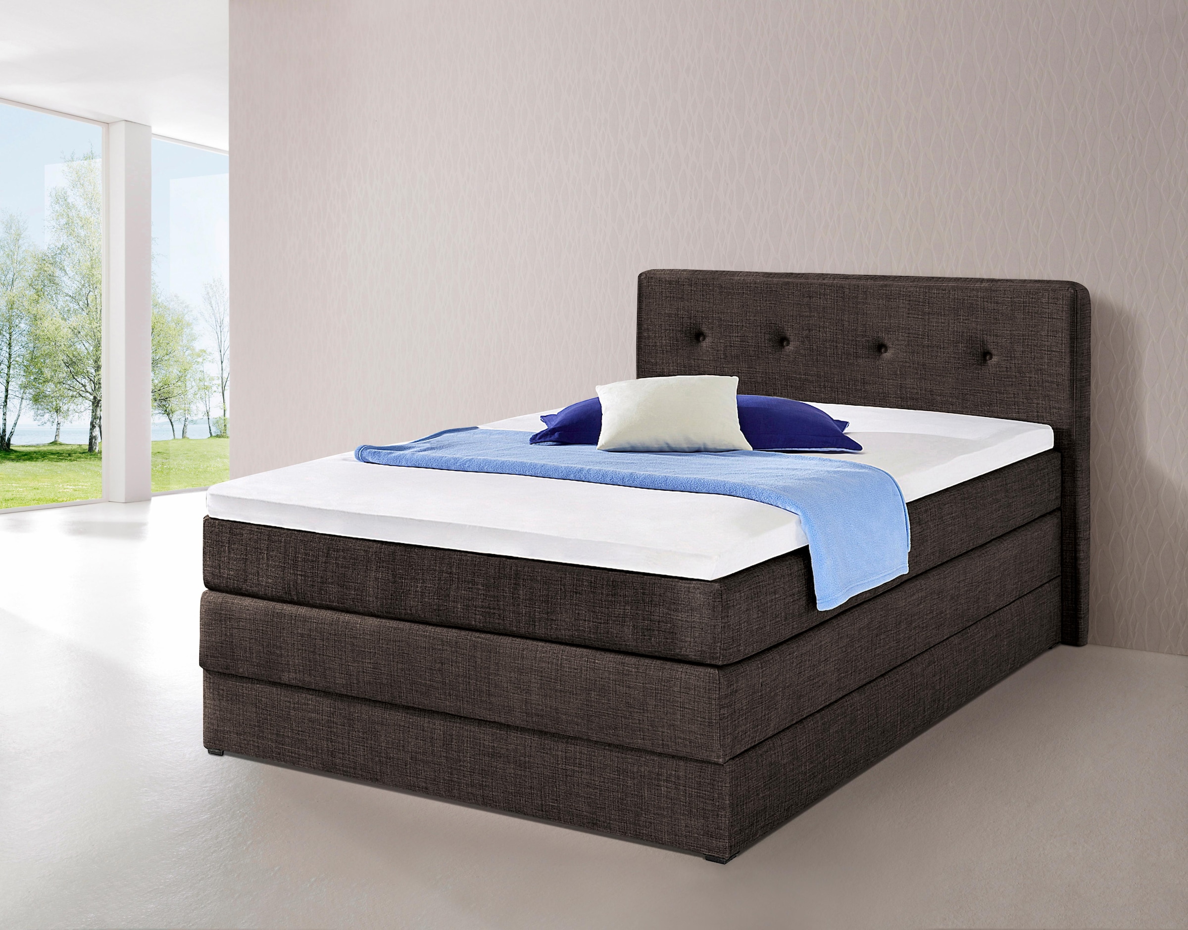 hapo Boxspringbett, mit Bettkasten günstig online kaufen