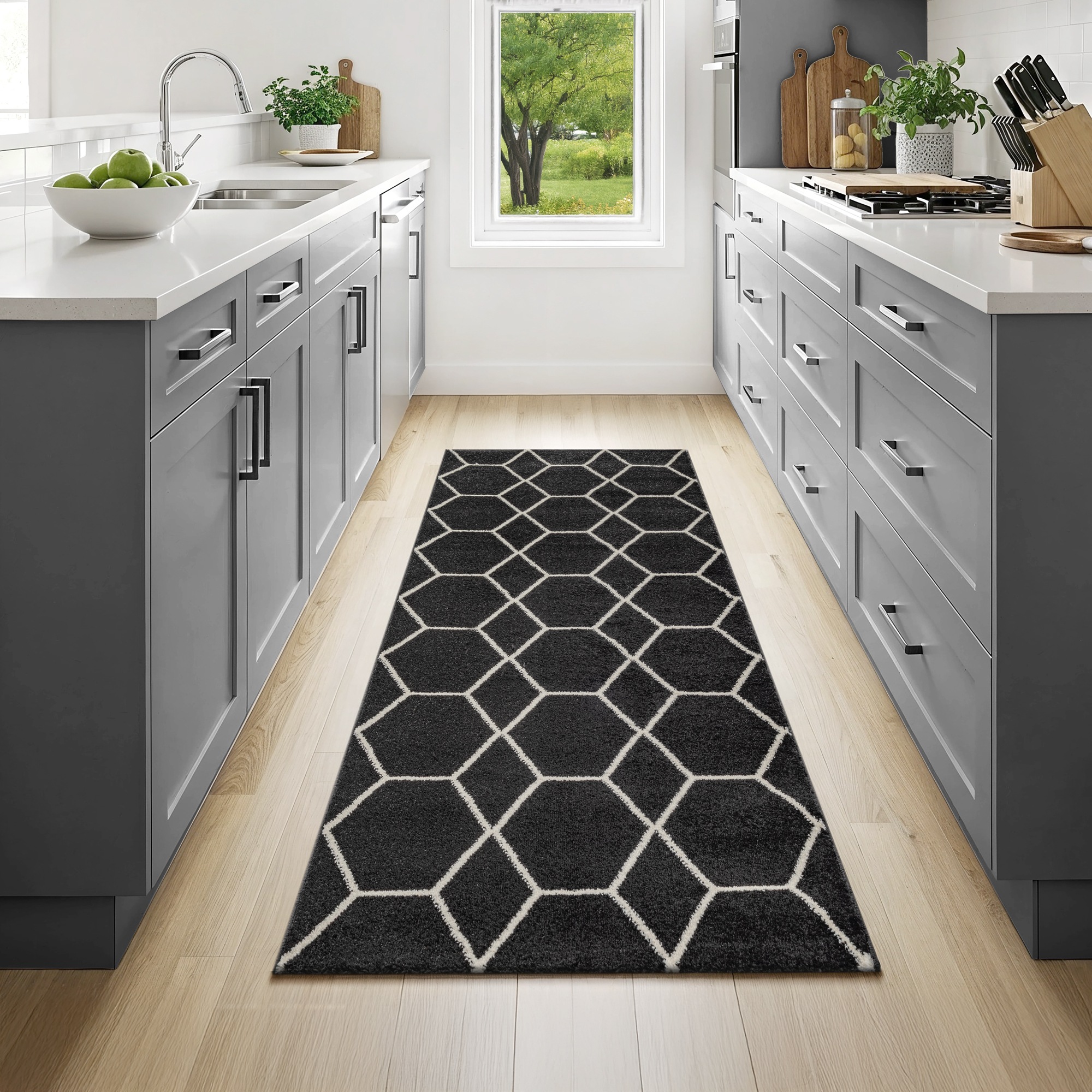 Sanat Teppich "Trellis" rechteckig 10 mm Höhe Kurzflor, skandi, boho, auch günstig online kaufen