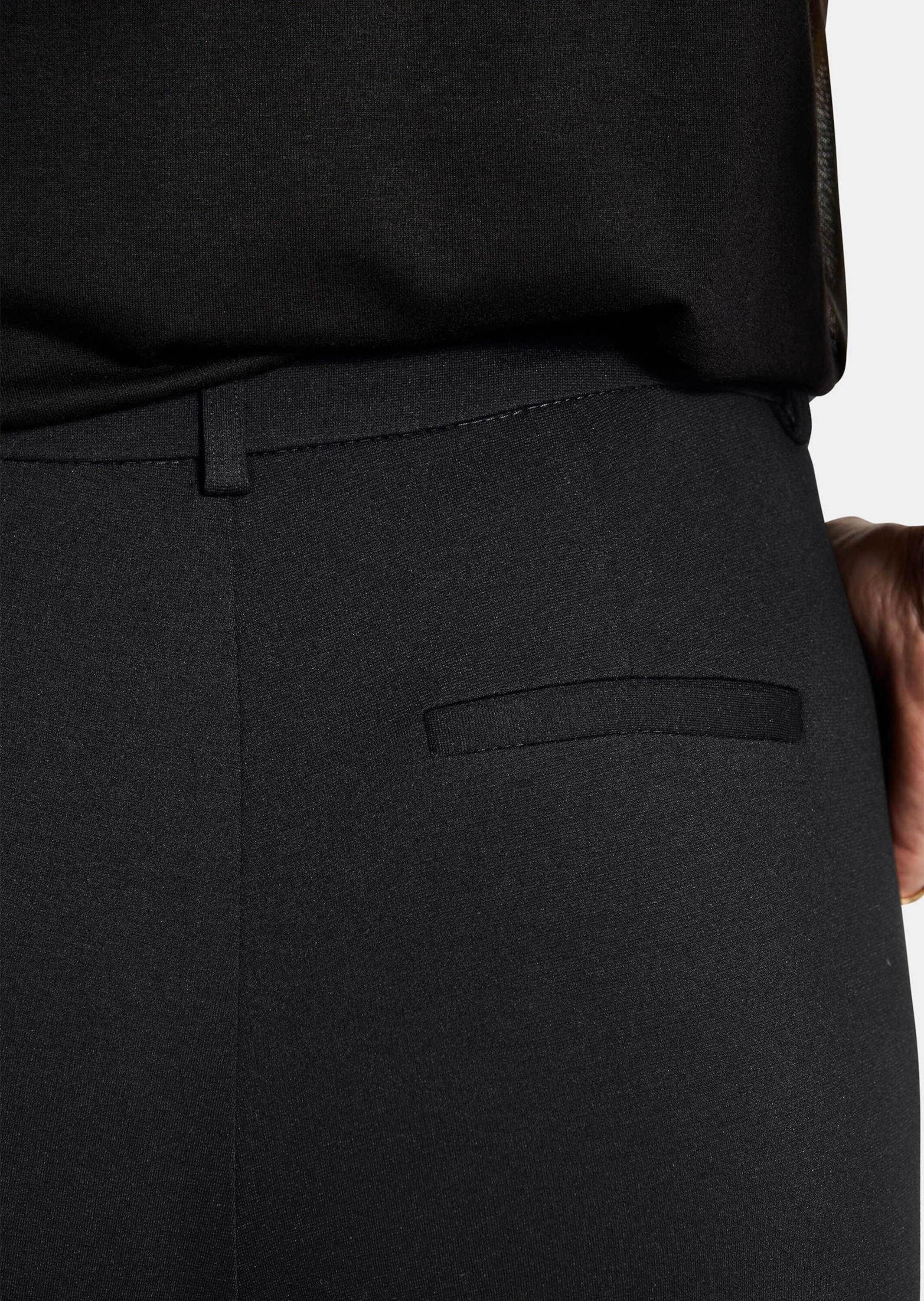 GOLDNER Stoffhose »Kurzgröße Jersey-Hose CARLA mit ausgestelltem Bein«