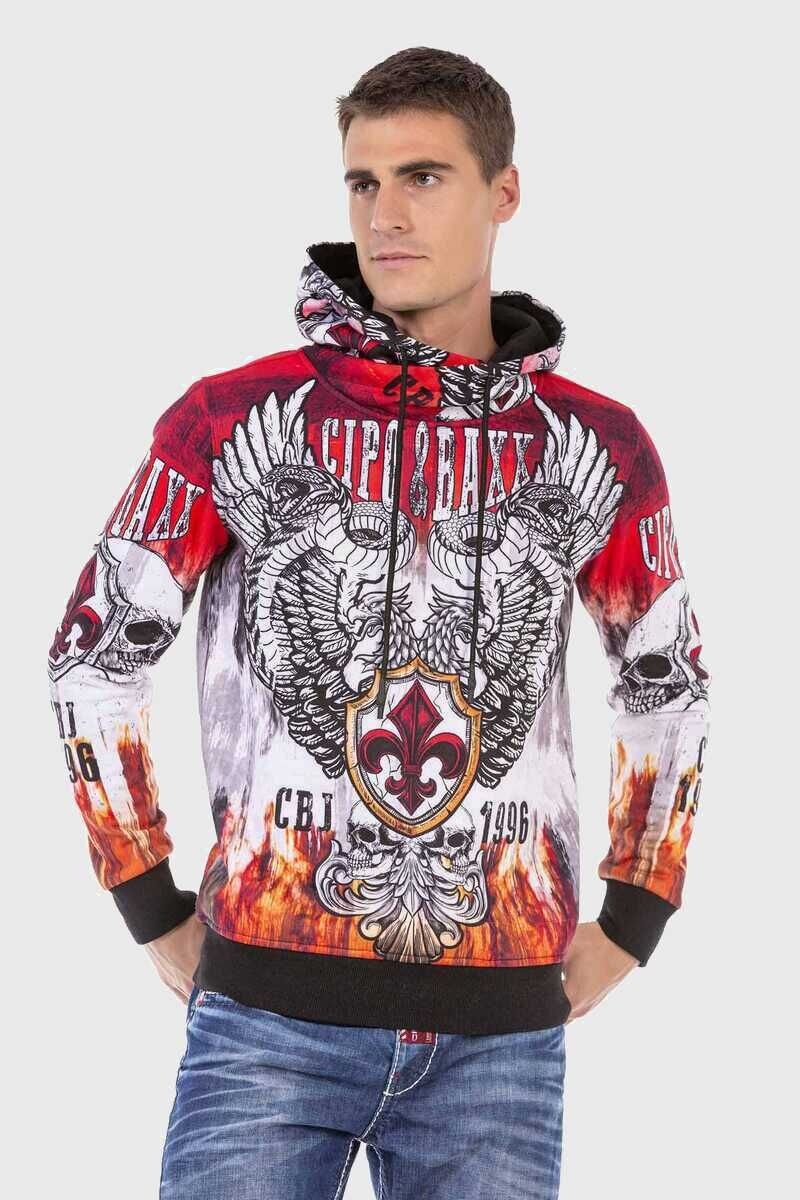 Cipo & Baxx Kapuzenpullover "Sweatshirts", (1 tlg.), mit coolem Print günstig online kaufen