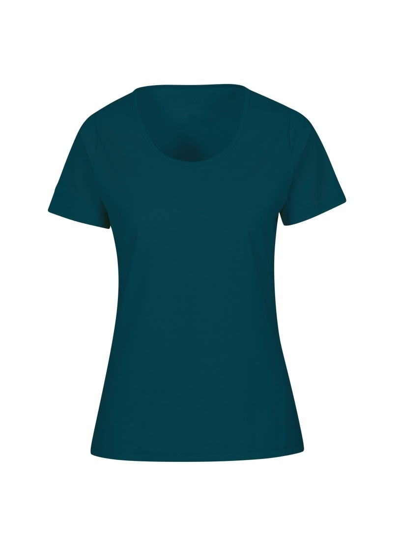 Trigema T-Shirt "TRIGEMA Damen T Shirt aus Biobaumwolle" 1 günstig online kaufen