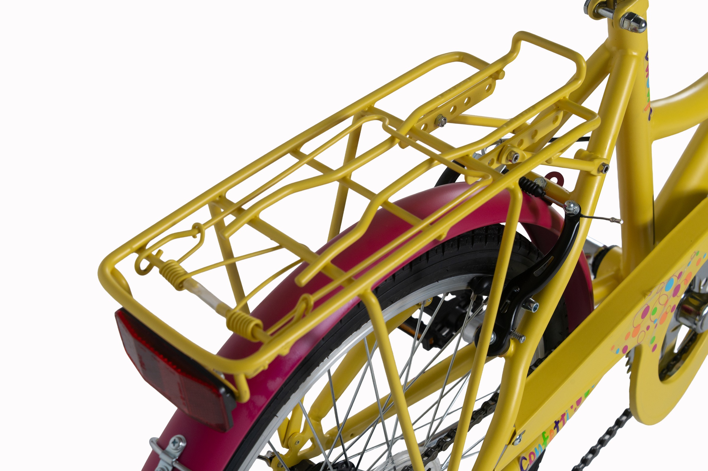 Dacapo Kinderfahrrad »DaCapo Kinderfahrrad 20'' Confetti 6 Gänge« 6 Gang Shimano Tourney Schaltwerk Kettenschaltung