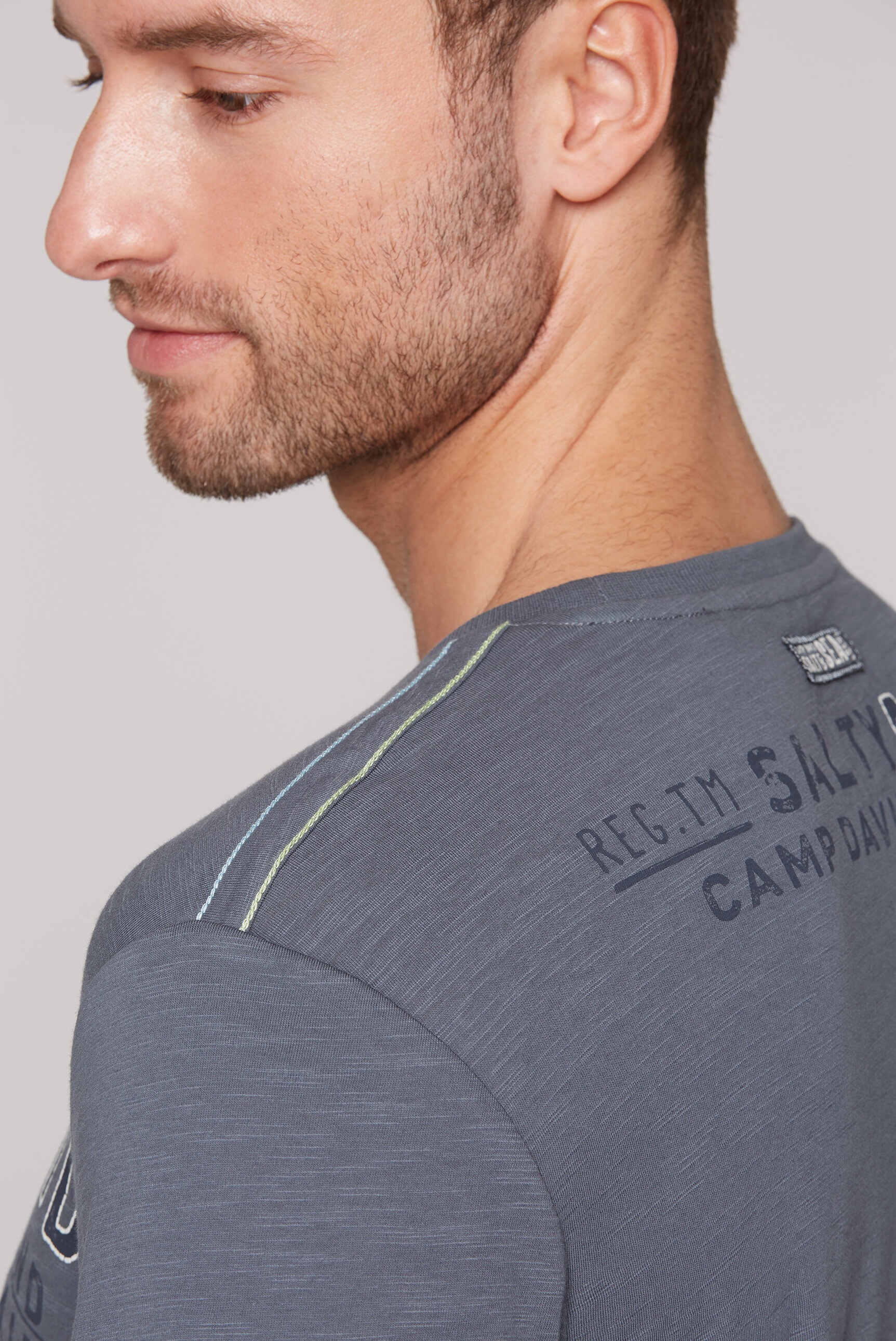 CAMP DAVID Rundhalsshirt, aus Baumwolle