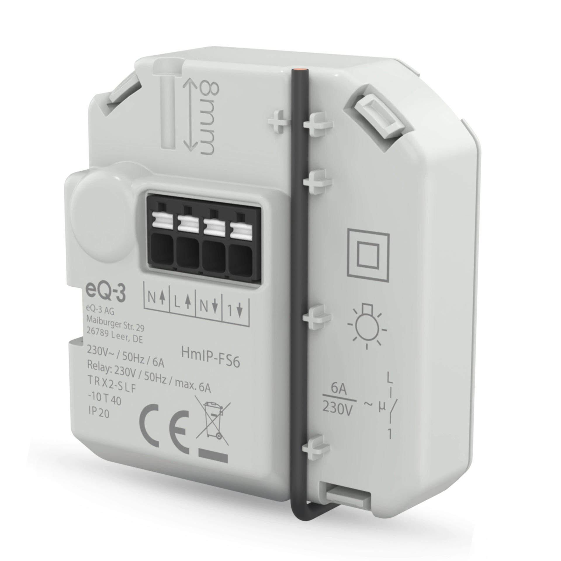 Homematic IP Unterputzschalter »Schaltaktor (6 A) – Unterputz«