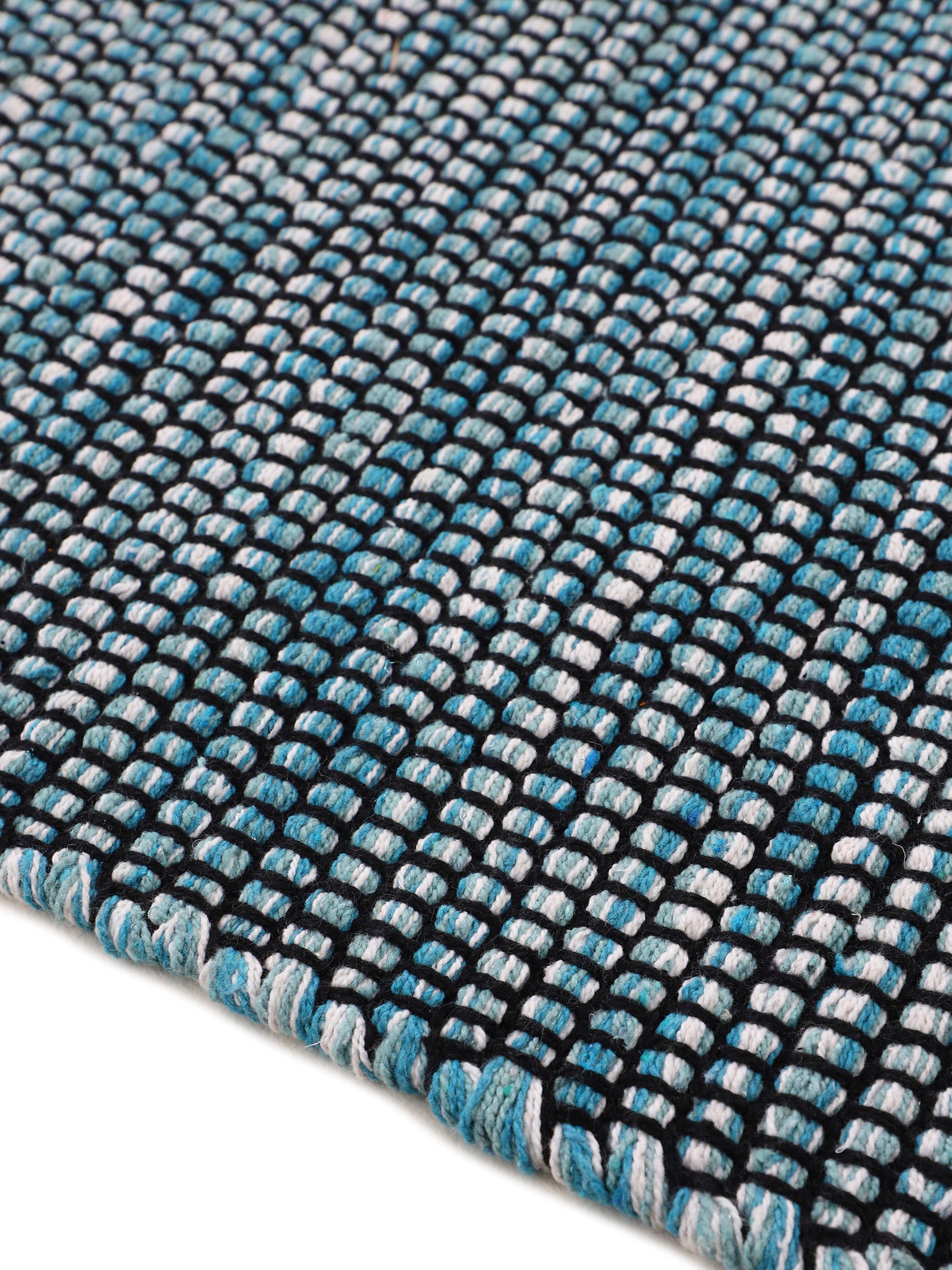 CARPETFINE Mia Kelim Rug Blue 75x200cm 3