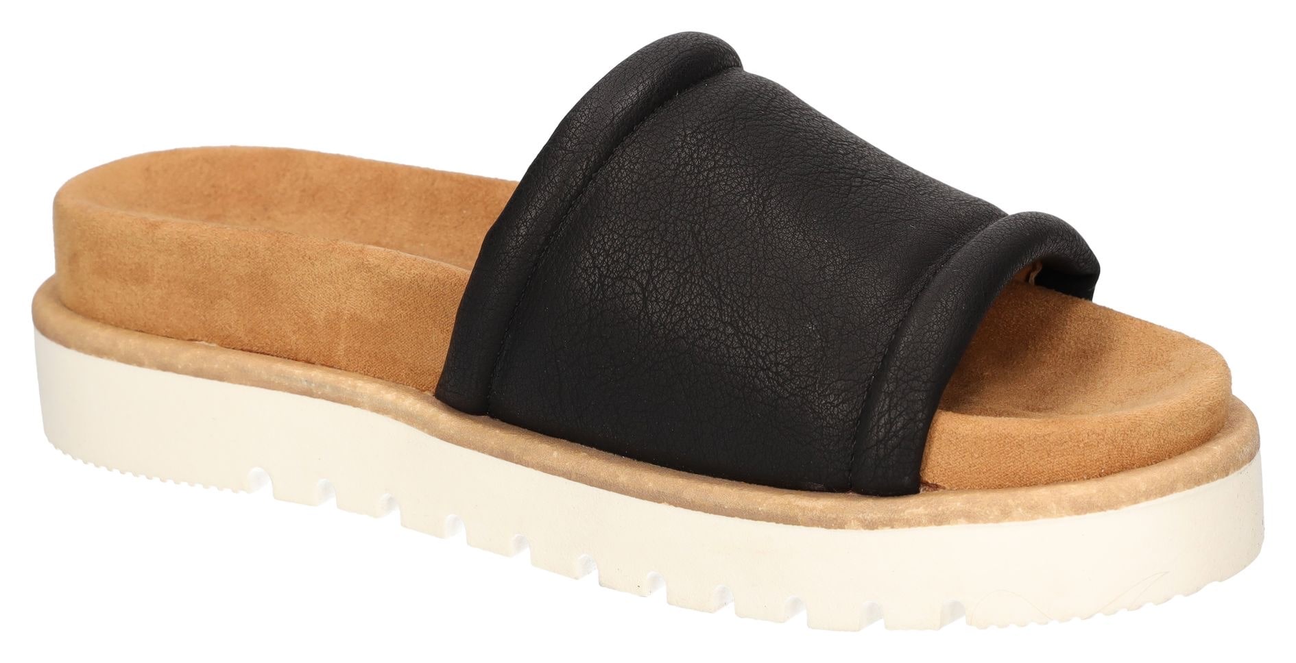 Mustang Shoes Pantolette, Plateausandale, Pool Slides, Sommerschuh mit Softfußbett