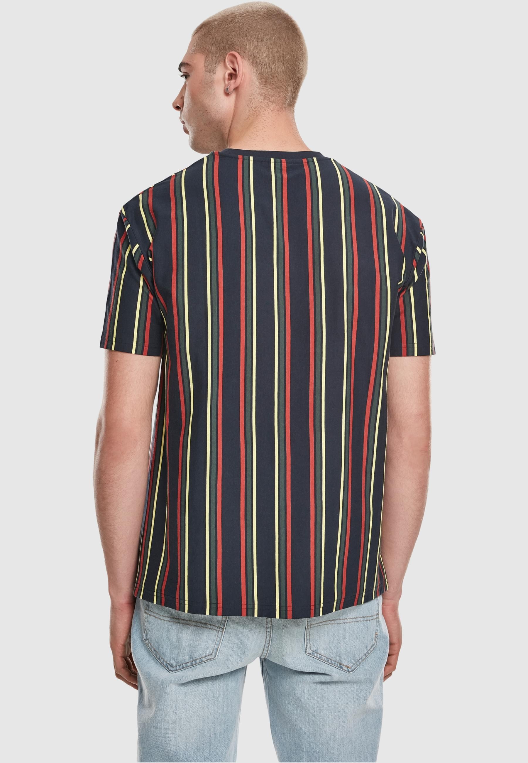 URBAN CLASSICS T-Shirt »Urban Classics Herren Printed Oversized Retro Stripe Tee«