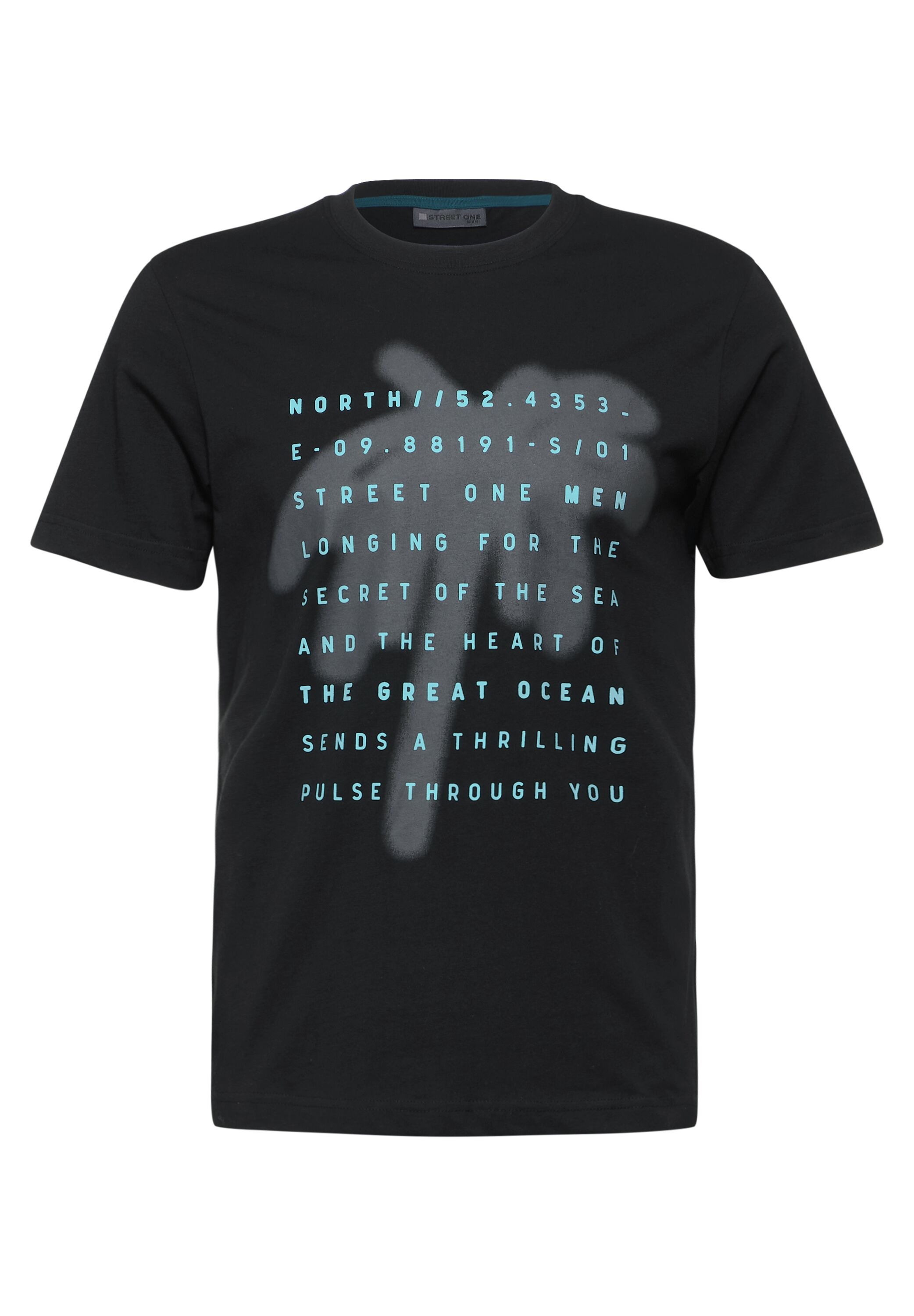 STREET ONE MEN T-Shirt, aus reiner Baumwolle