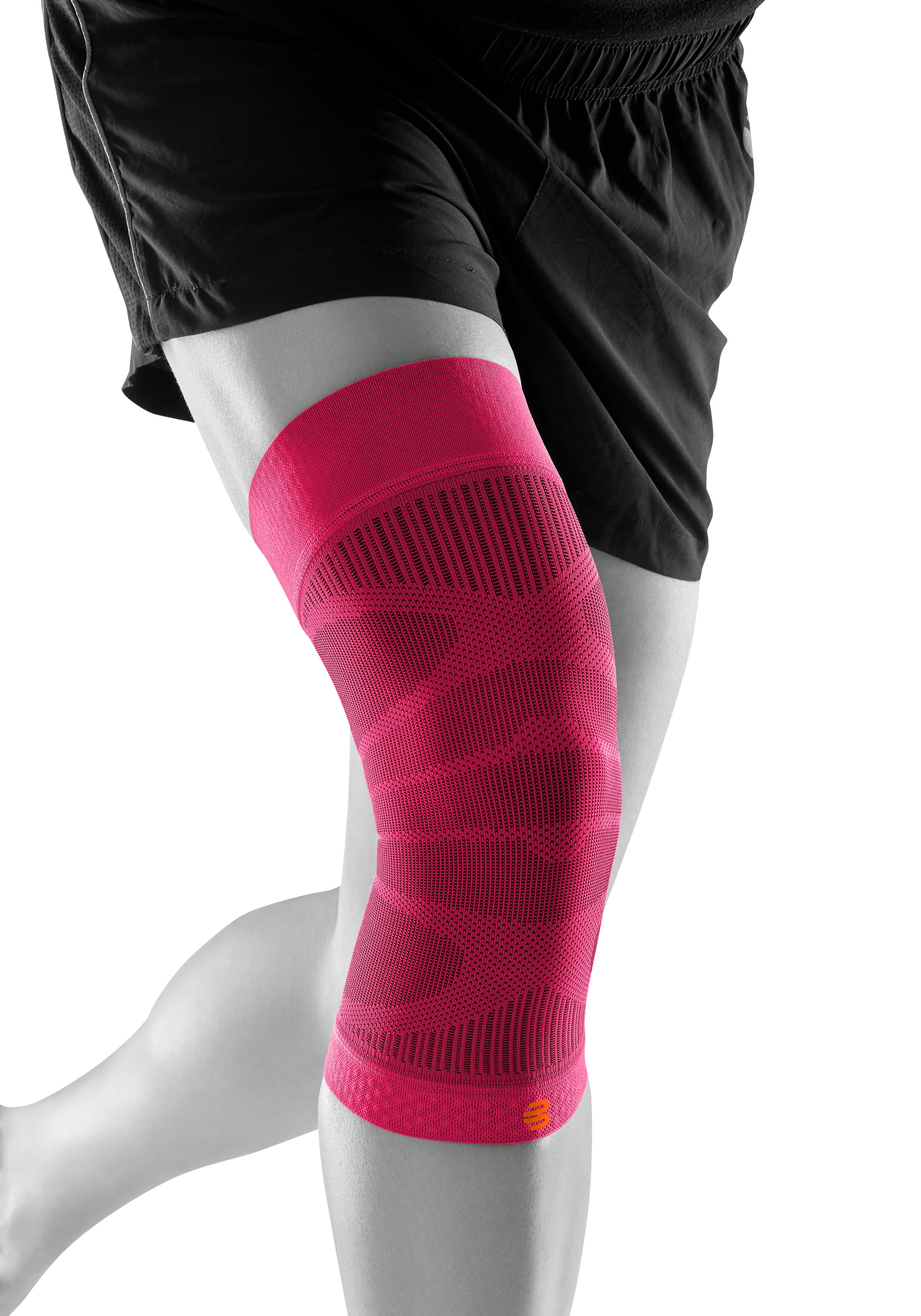 BAUERFEIND Kniebandage "Sports Compression Knee Support", Gr. S, pink, Obermaterial: 57% Baumwolle, 41% Polyester, 2% Elasthan, Bandagen, mit