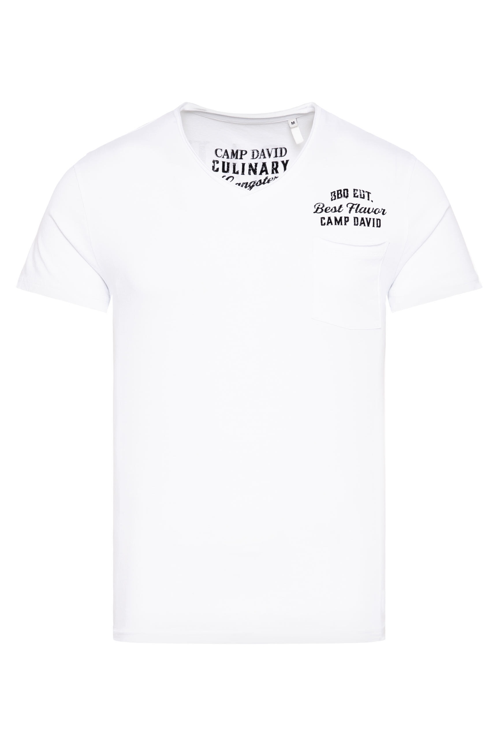 CAMP DAVID V-Shirt, mit Brusttasche