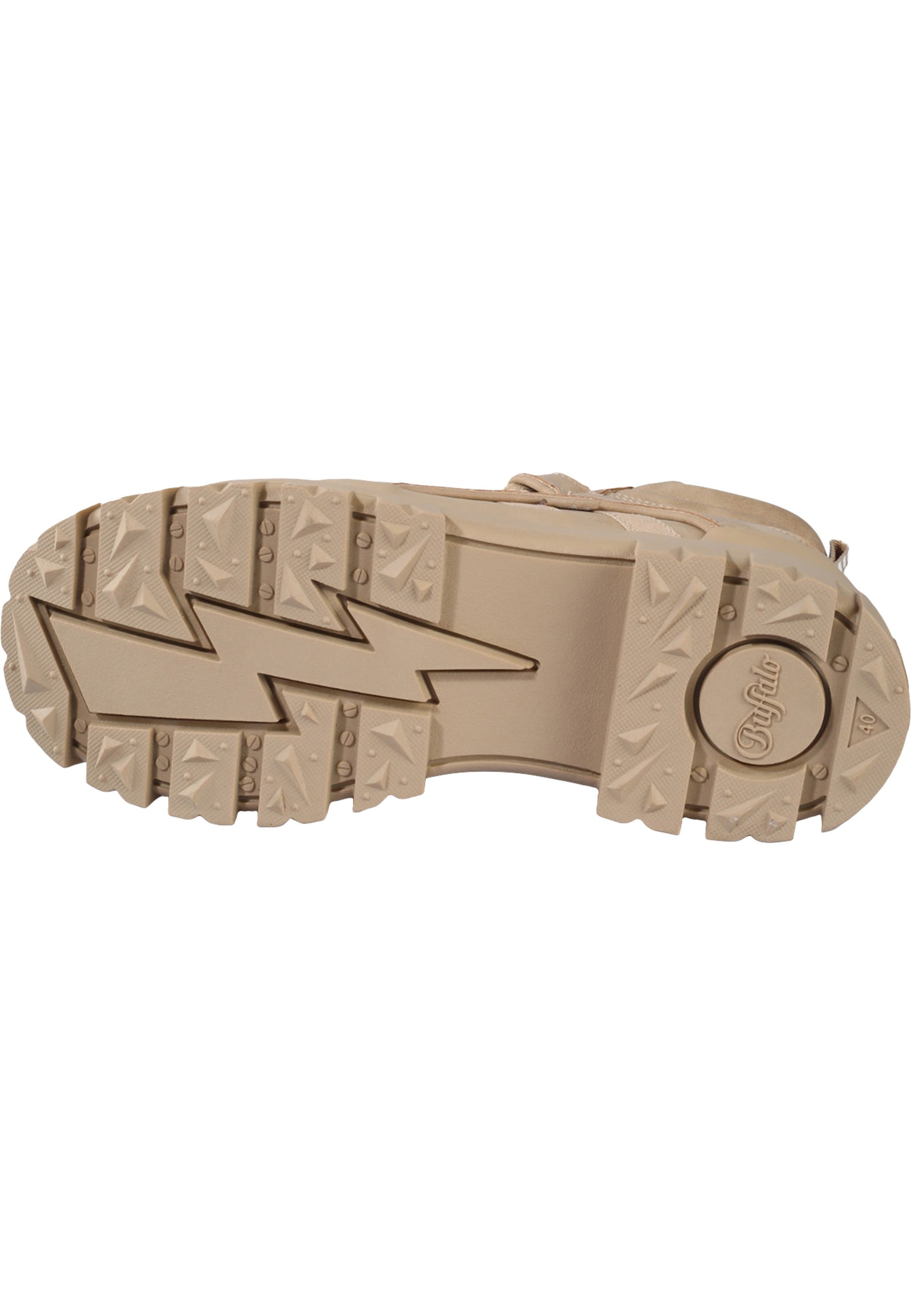Stiefel BUFFALO "Buffalo Aspha Nc Mid -Vegan Nappa", Damen, Gr. 40, biscuit, Polyurethan, unifarben, Schuhe Stiefel 3